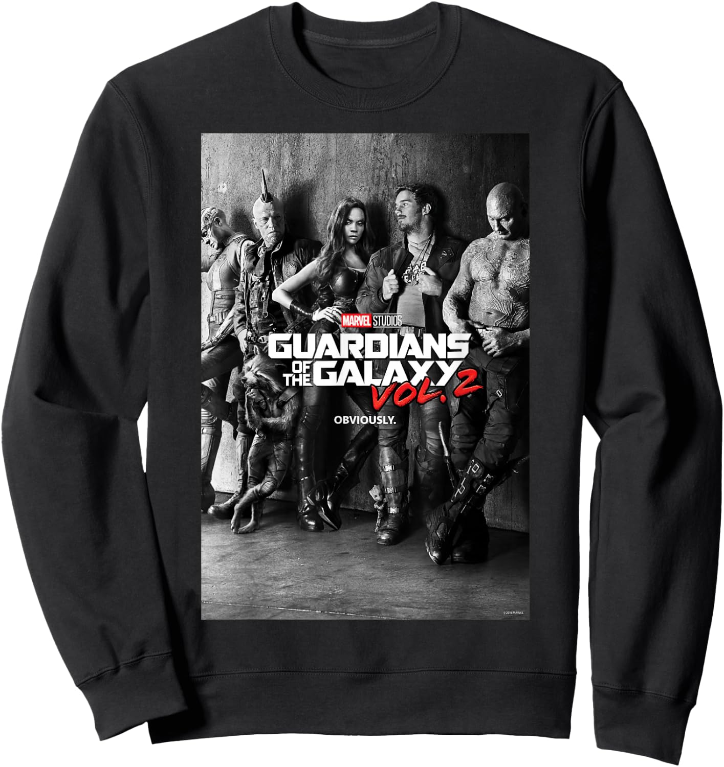 Marvel Guardians of The Galaxy Vol. 2 Group Shot Poster Sweatshirt - Sweatshirt | Black