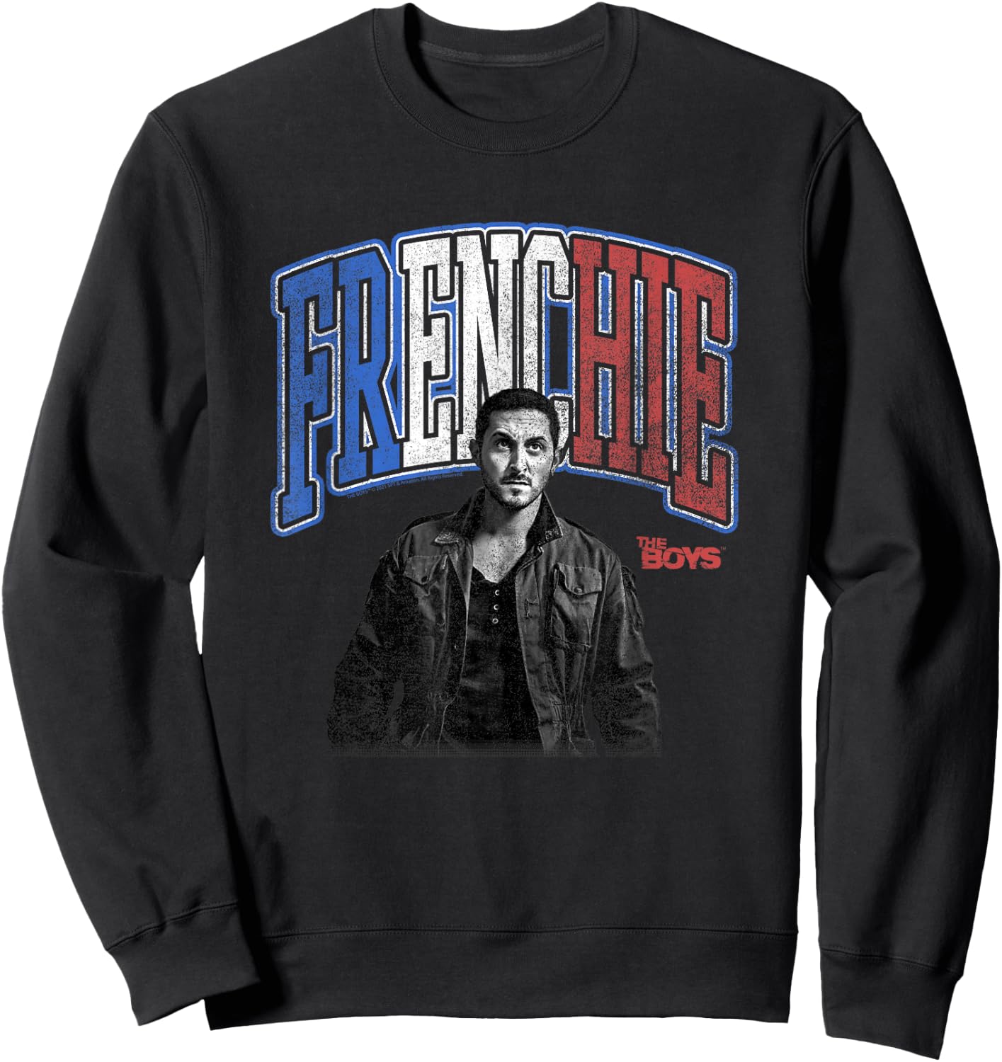 The Boys Frenchie Flag Photo Sweatshirt - Sweatshirt | Black