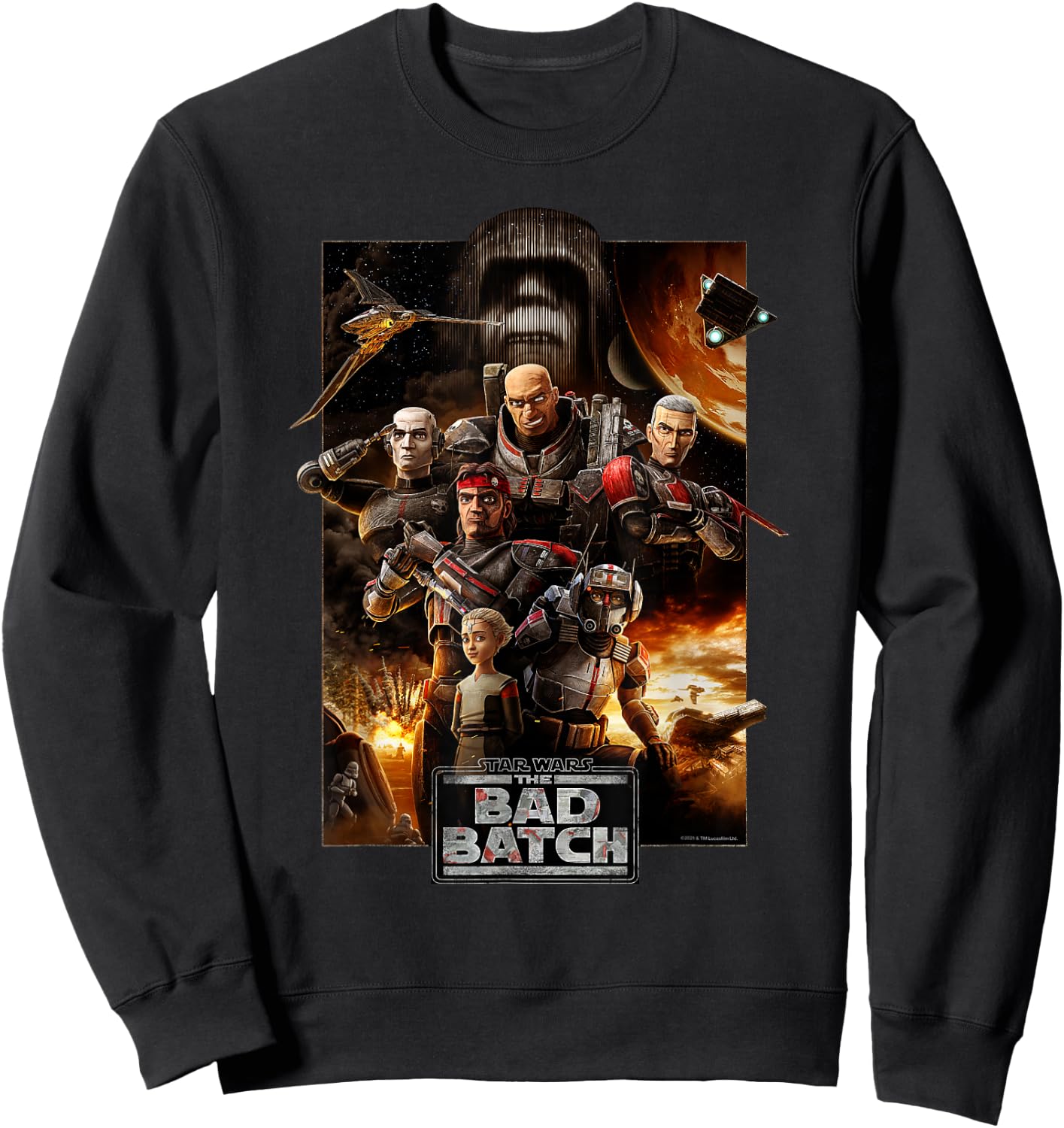 Star Wars The Bad Batch Series Poster Sweatshirt - Sweatshirt | Black