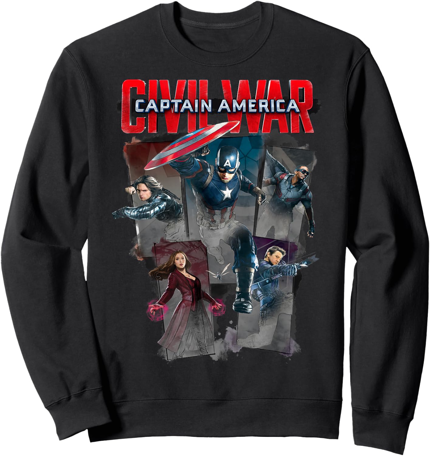 Marvel Captain America Civil War Group Shot Sweatshirt - Sweatshirt | Black