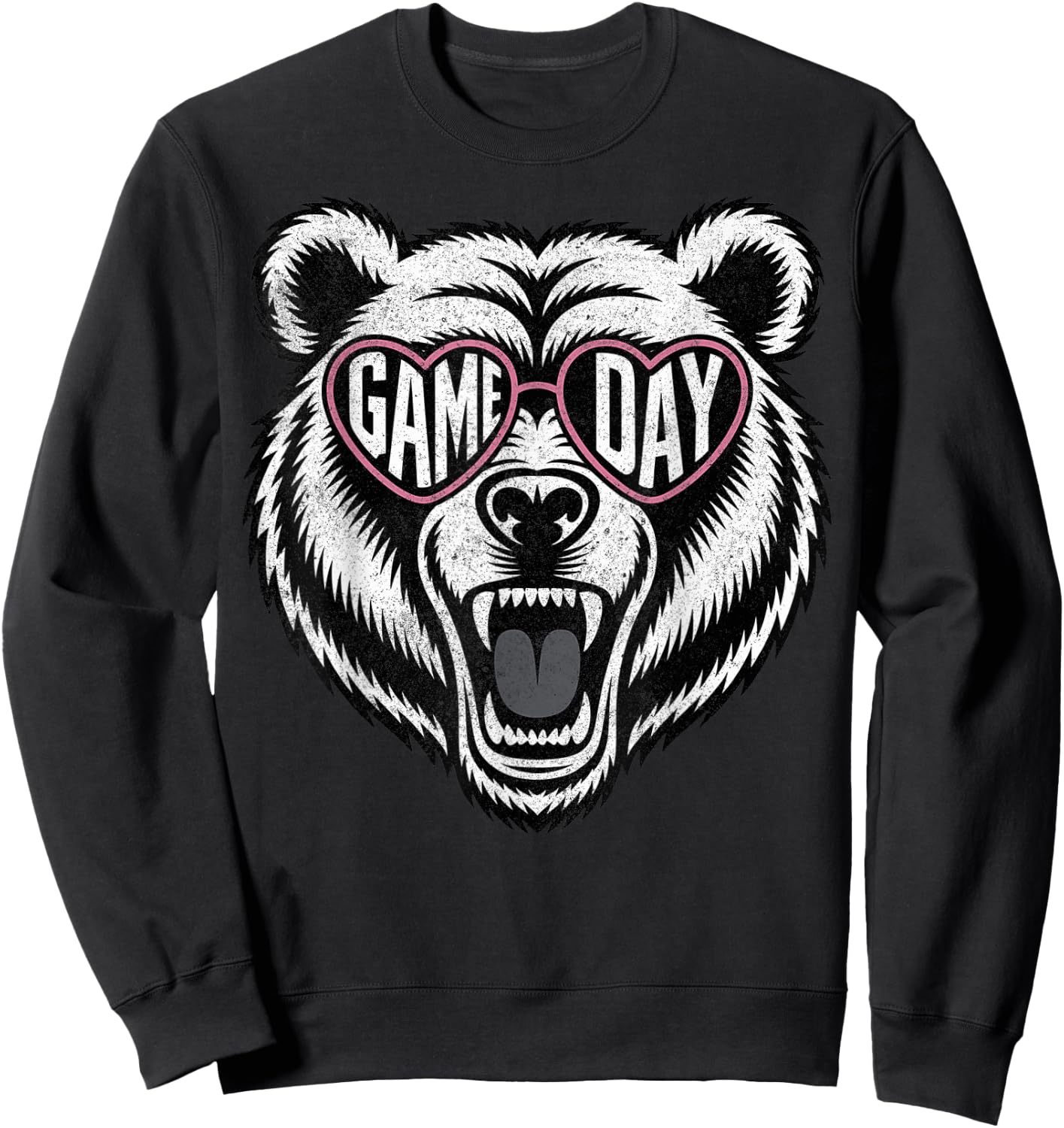 Bear Wearing Sunglasses Game Day Sweatshirt - Sweatshirt | Black