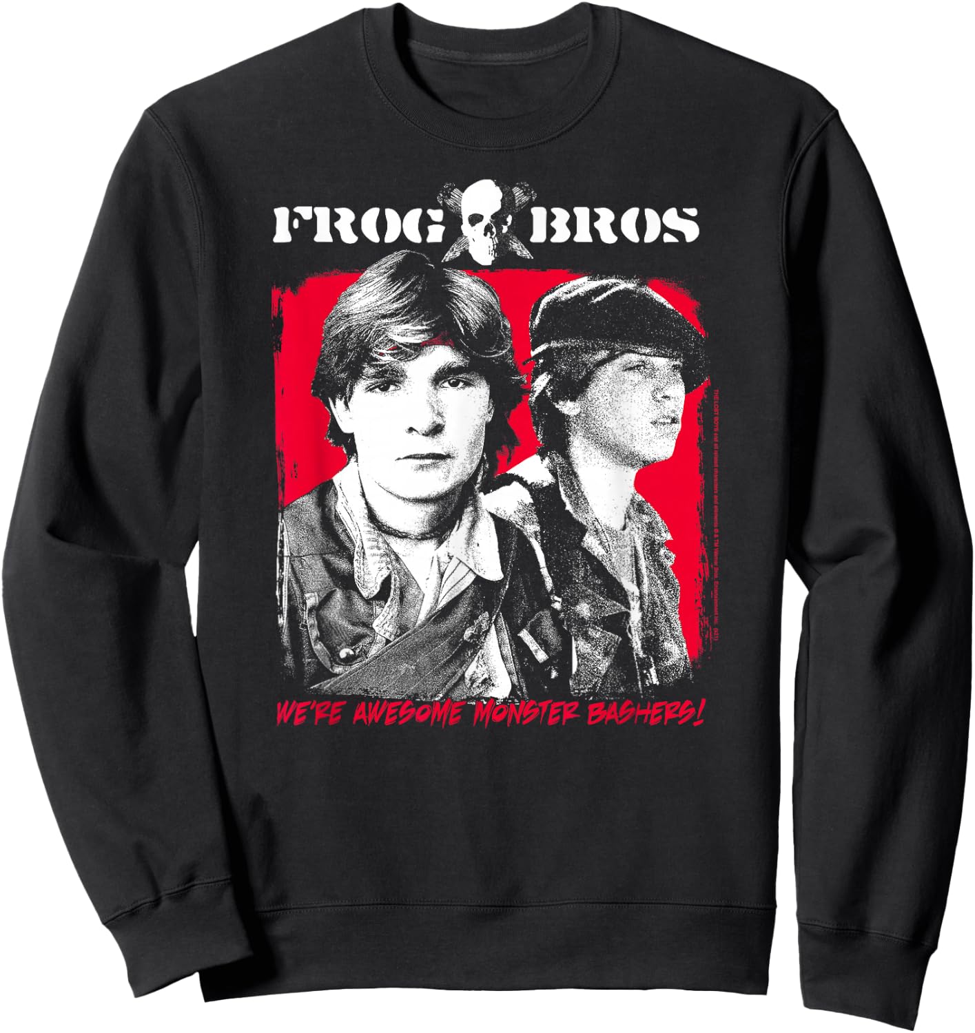 The Lost Boys Frog Brothers Monster Bashers Small Sweatshirt - Sweatshirt | Black