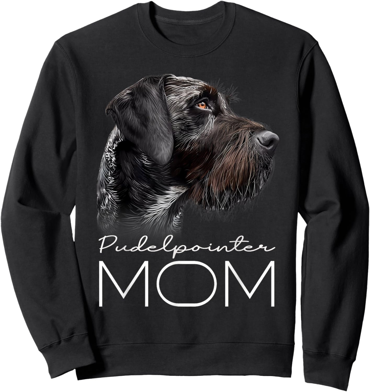 Pudelpointer Dog Mom Women Sweatshirt - Sweatshirt | Black