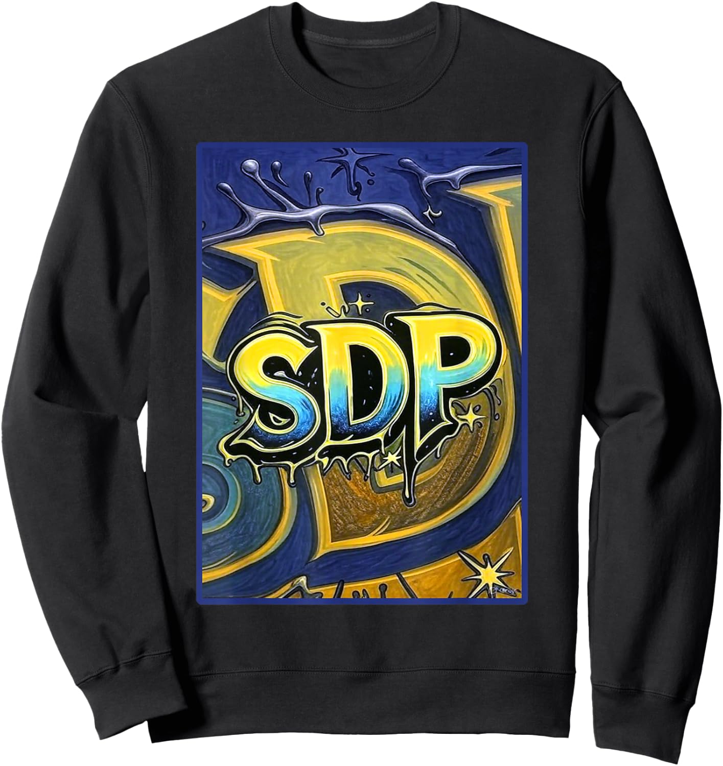 SDP Drippy abstraktes Logo Sweatshirt - Sweatshirt | Black