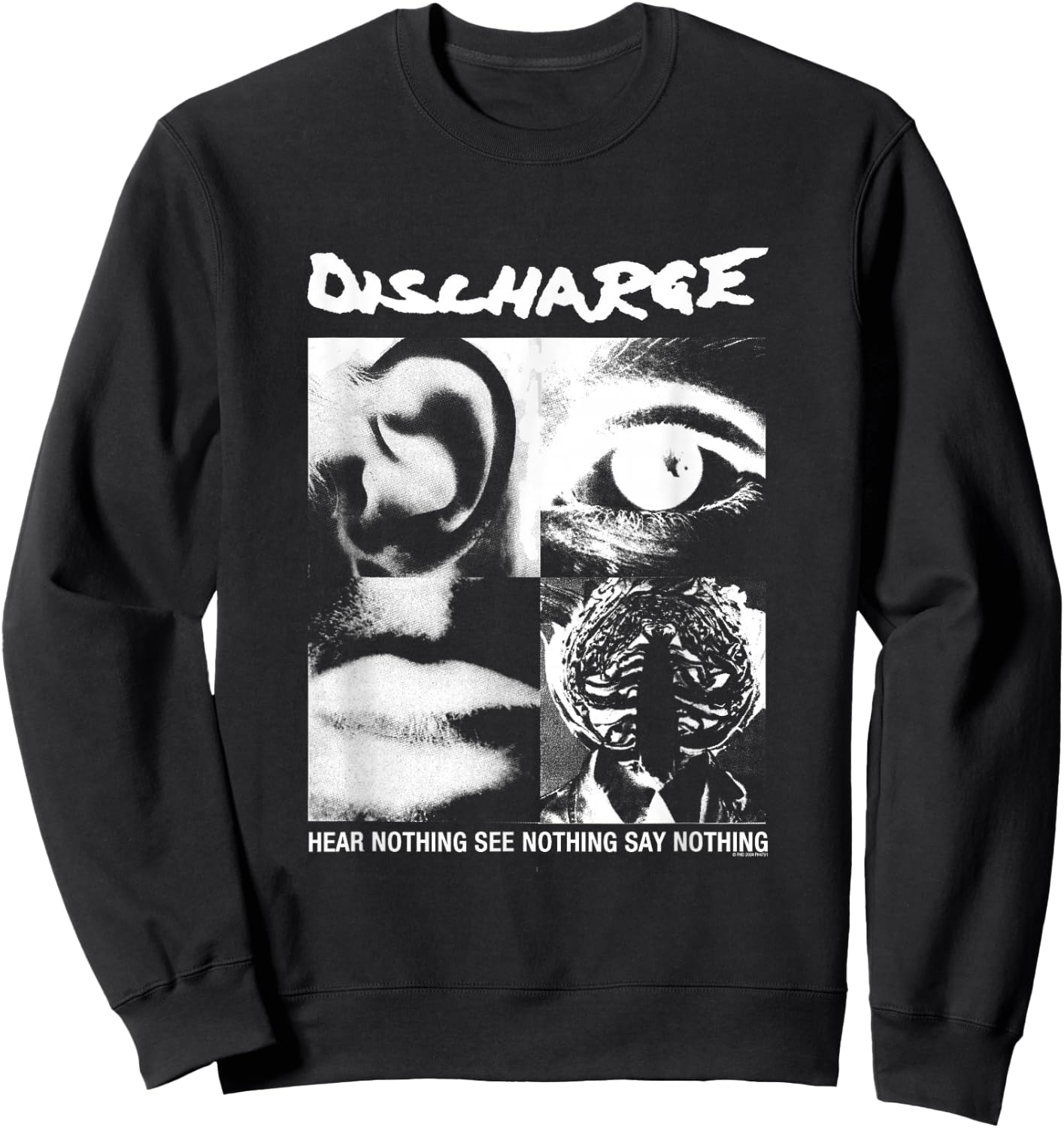 Discharge - Offizieller Merchandise-Artikel - Hear Nothing Sweatshirt - Sweatshirt | Black