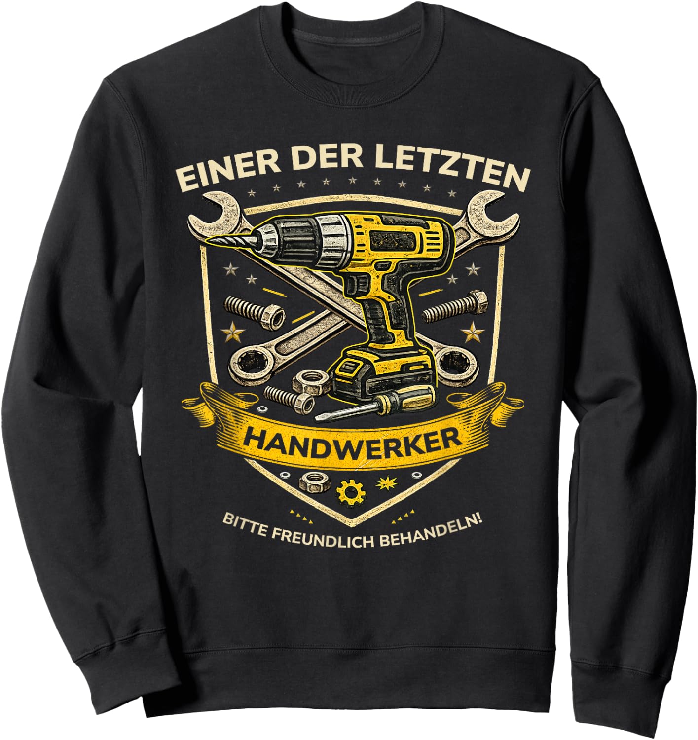 Handwerker Geschenk Mann Papa – Einer der letzten Handwerker Sweatshirt - Sweatshirt | Black