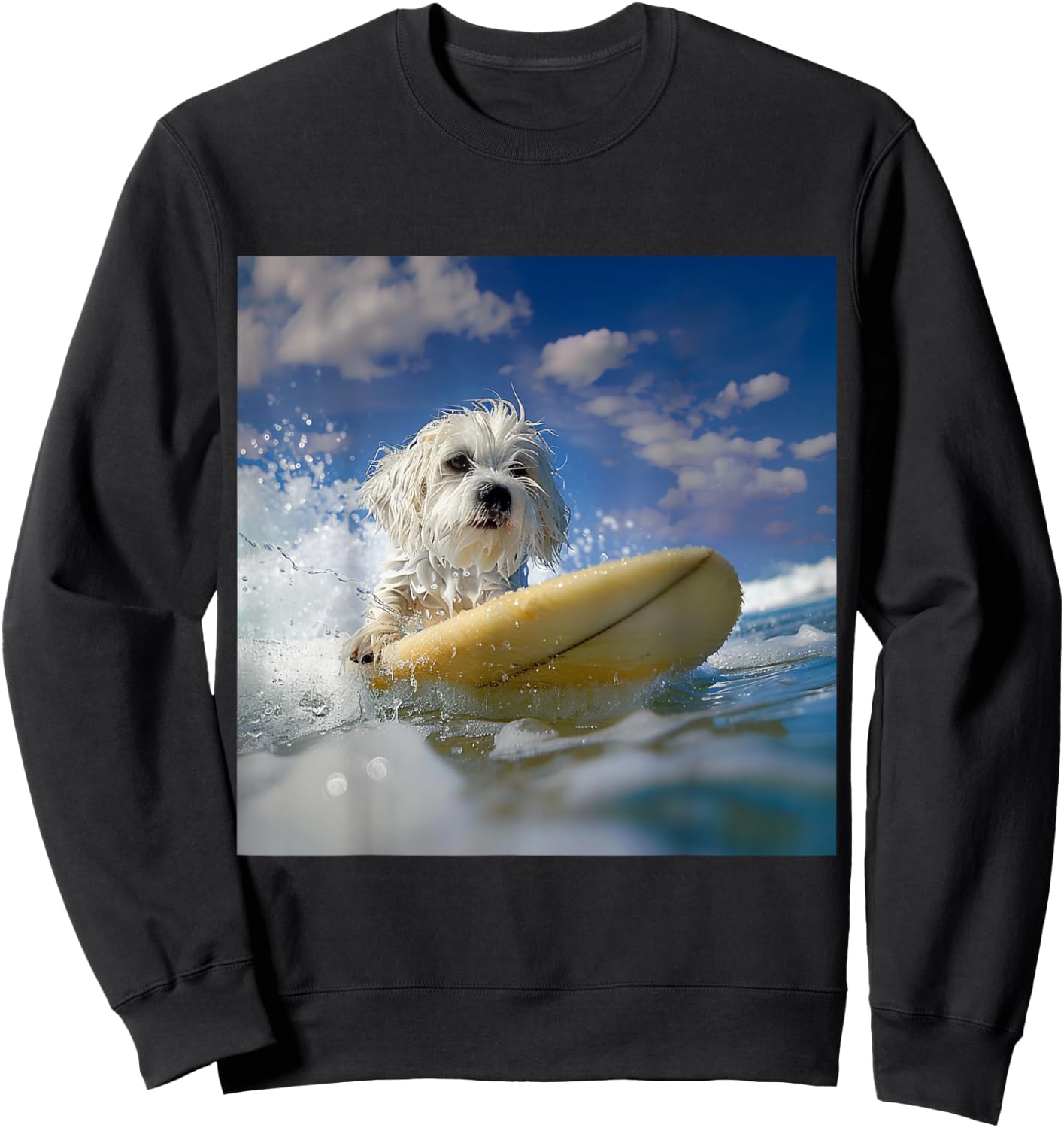 Cotton de Tulear Dog - Cotton de Tulear , Black, S Sweatshirt - Sweatshirt | Black