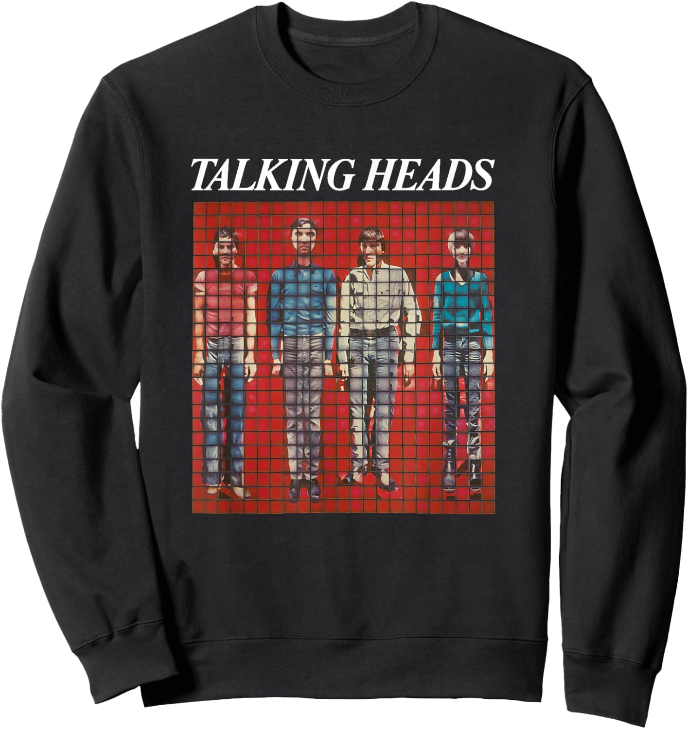Talking Heads Pixel Portrait Sweatshirt - Sweatshirt | Black