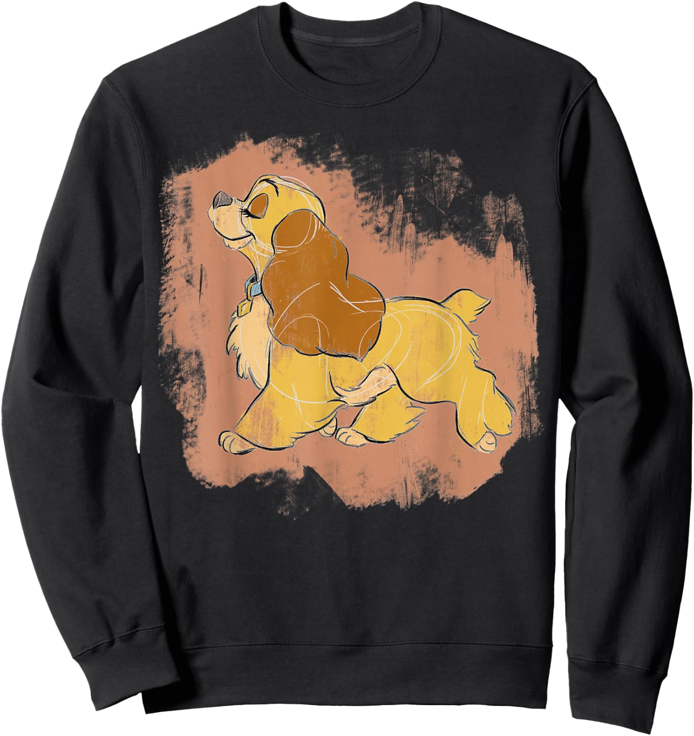 Disney Lady and The Tramp Lady Strut Sketch Sweatshirt - Sweatshirt | Black