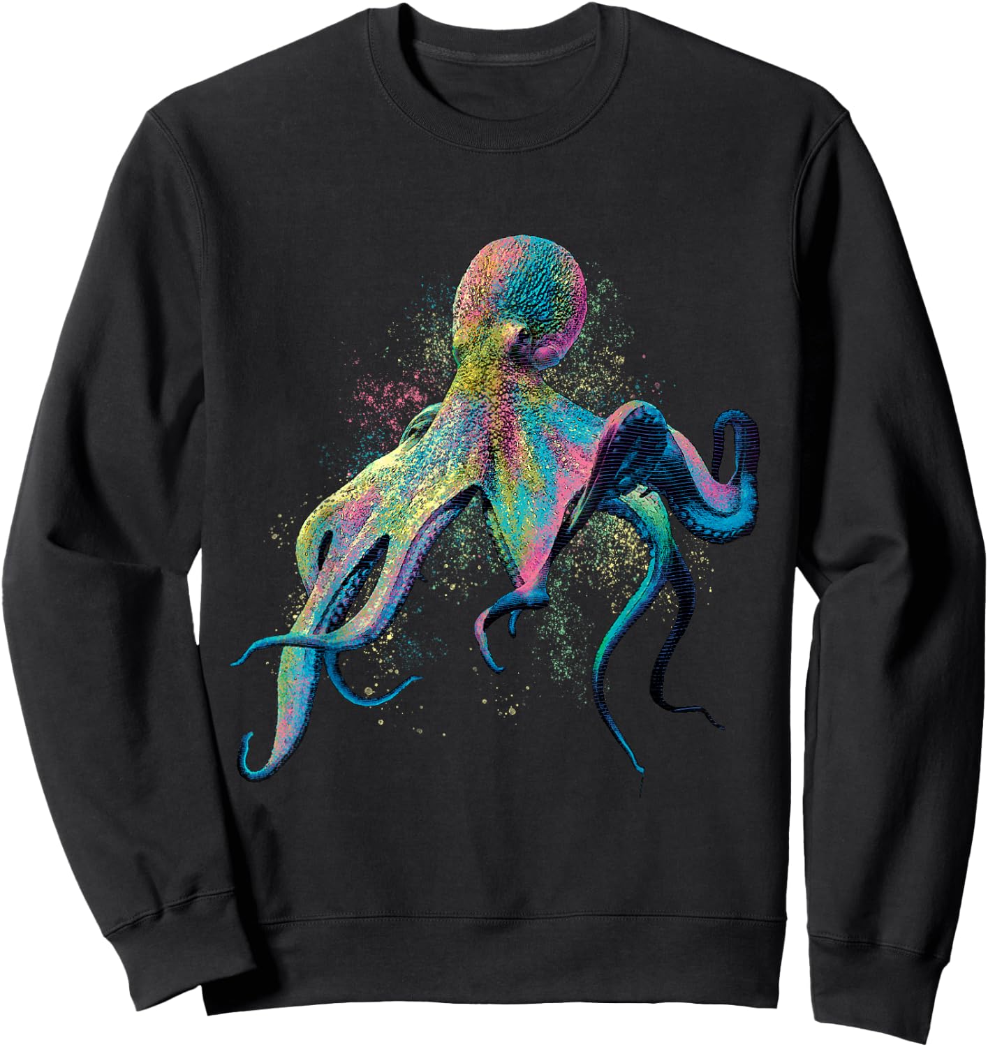 Octopus Ocean Animal Marine Biologist Scuba Diving Diver Sweatshirt - Sweatshirt | Black