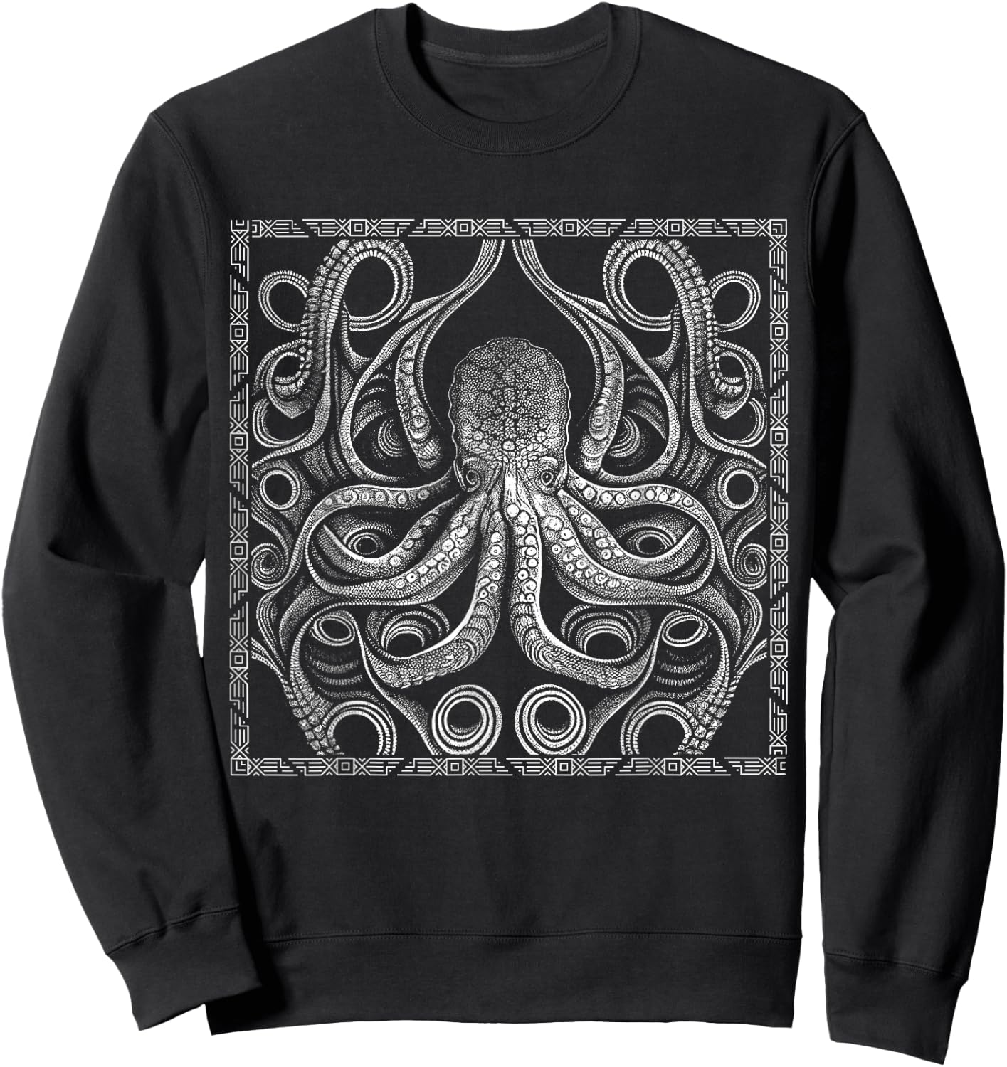 Octopus Ocean Zoology Teuthology Biologists Sailing Sweatshirt - Sweatshirt | Black