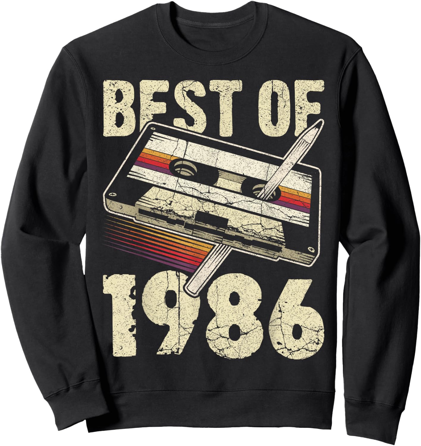 Best of 1986, Audio Kassette, 40. Geburtstag, 40 Jahre alt Sweatshirt - Sweatshirt | Black