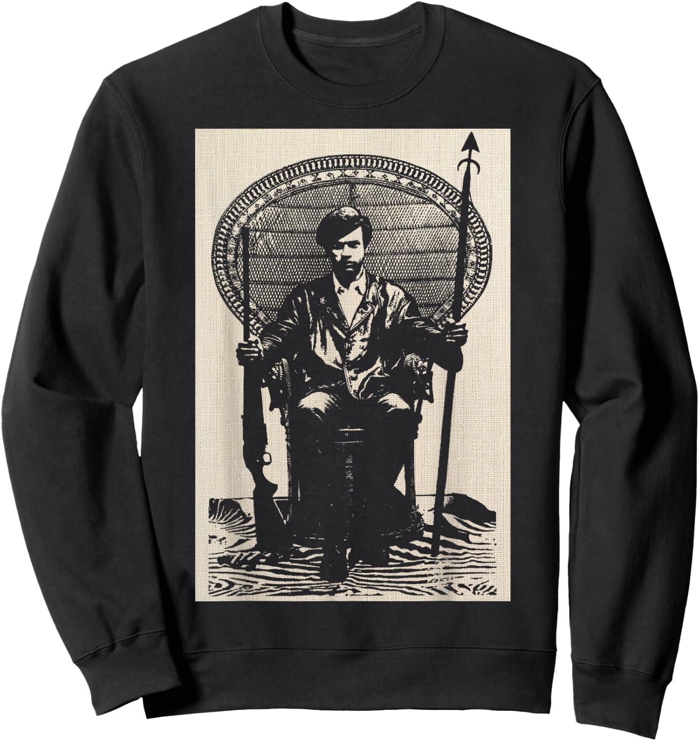 BPP Vintage Black History Self Defense Black Panthers Party Sweatshirt - Sweatshirt | Black