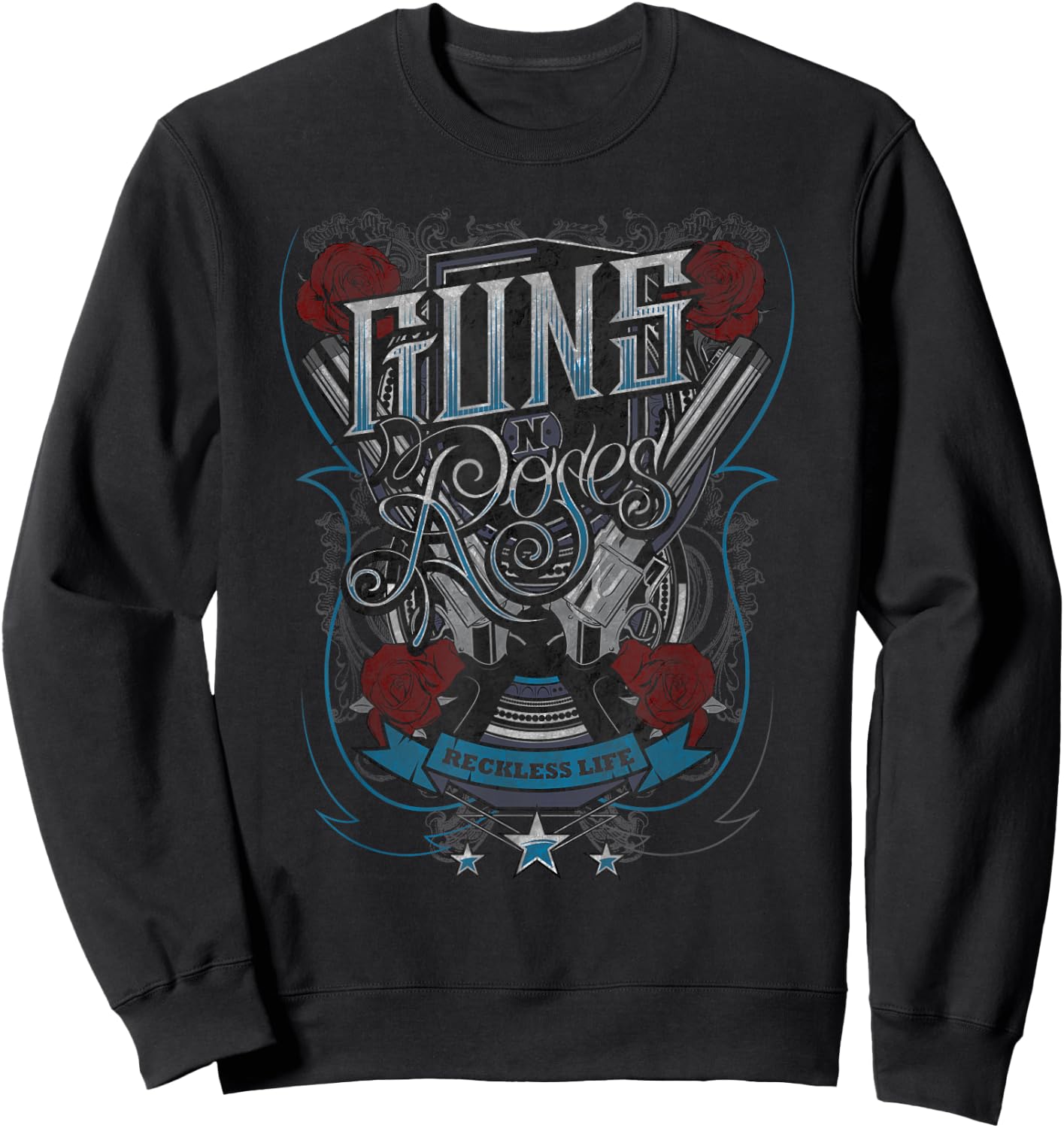 Guns N' Roses Offizielle Reckless Life Guns Sweatshirt - Sweatshirt | Black