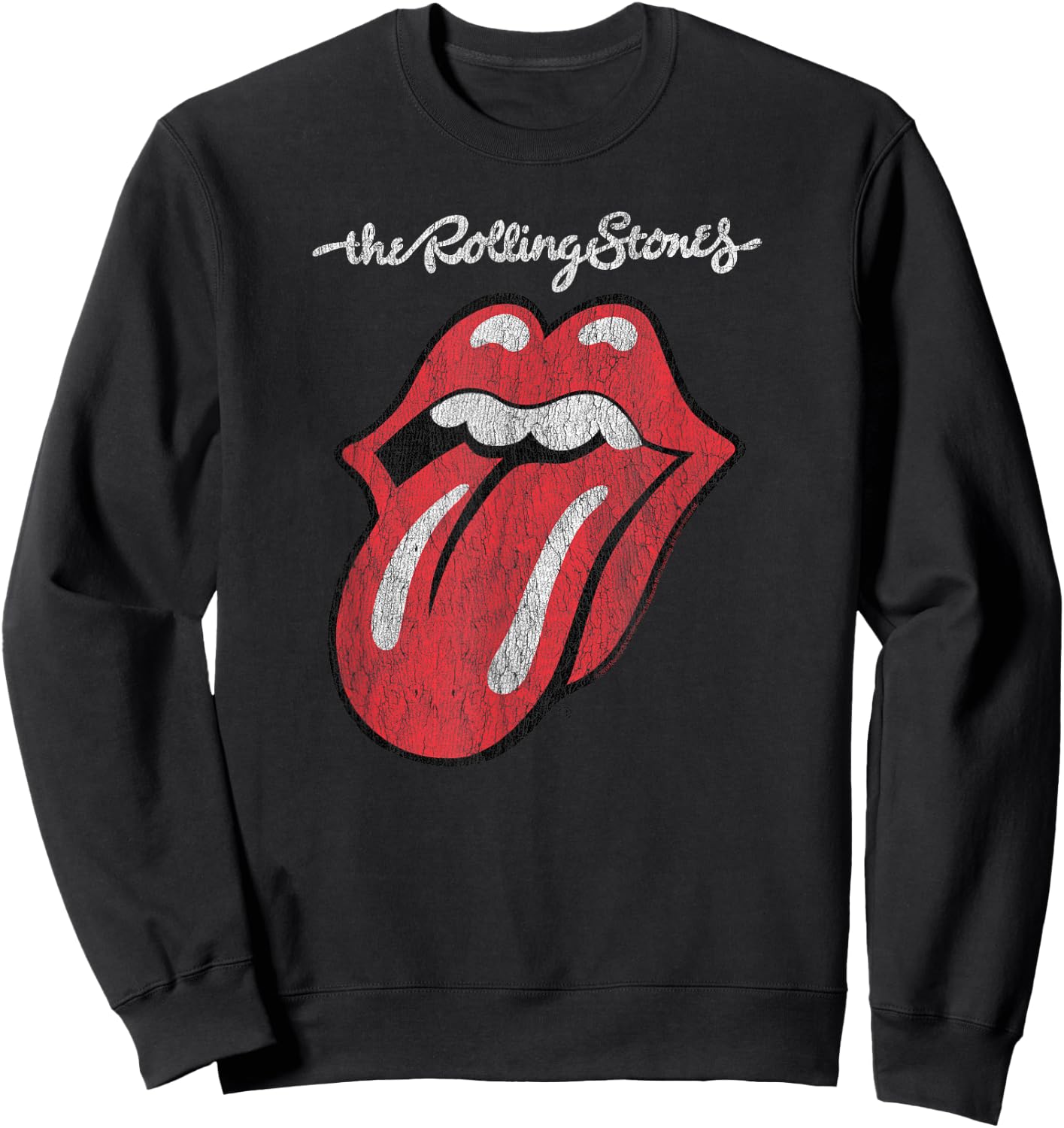 Rolling Stones Official Script Tongue , black Sweatshirt - Sweatshirt | Black