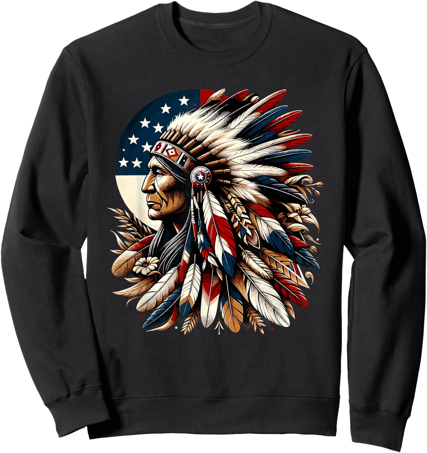 Indian Flag Indian American , Black, S Sweatshirt - Sweatshirt | Black
