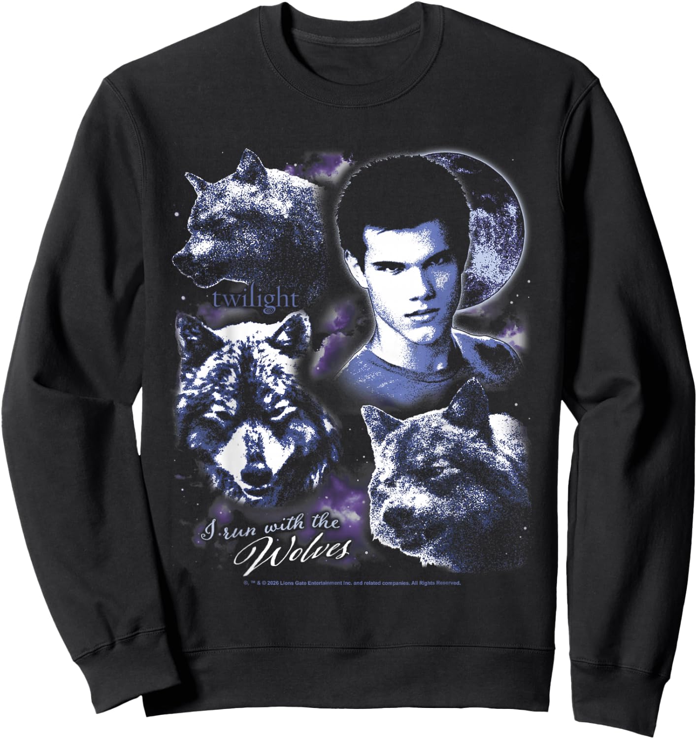 Twilight I Run with the Wolves Jacob Werewolf Retro Movie Sweatshirt - Sweatshirt | Black