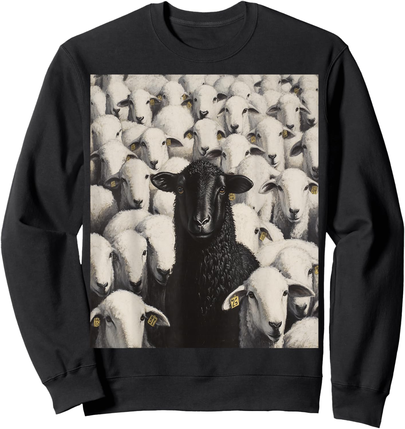 White Sheep Black Sweatshirt - Sweatshirt | Black