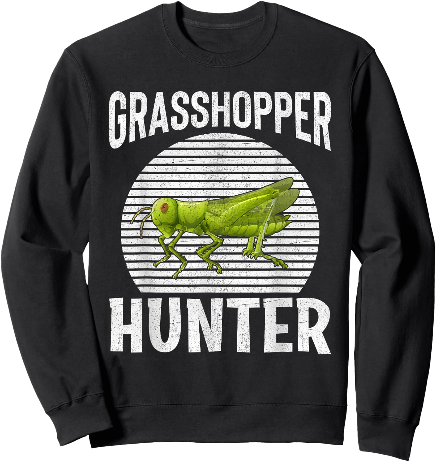 Grasshopper Hunter I Grasshopper Sweatshirt - Sweatshirt | Black