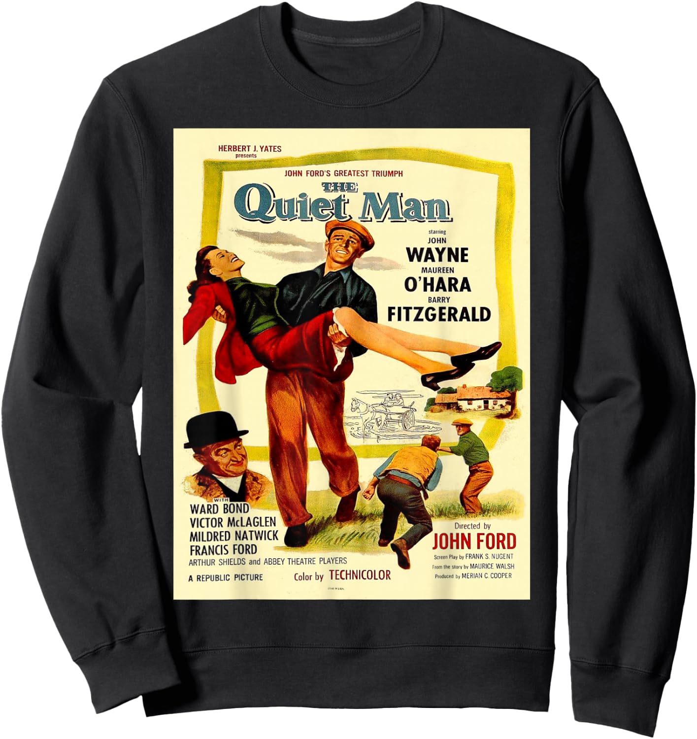 Vintage poster - The Quiet Man Sweatshirt - Sweatshirt | Black