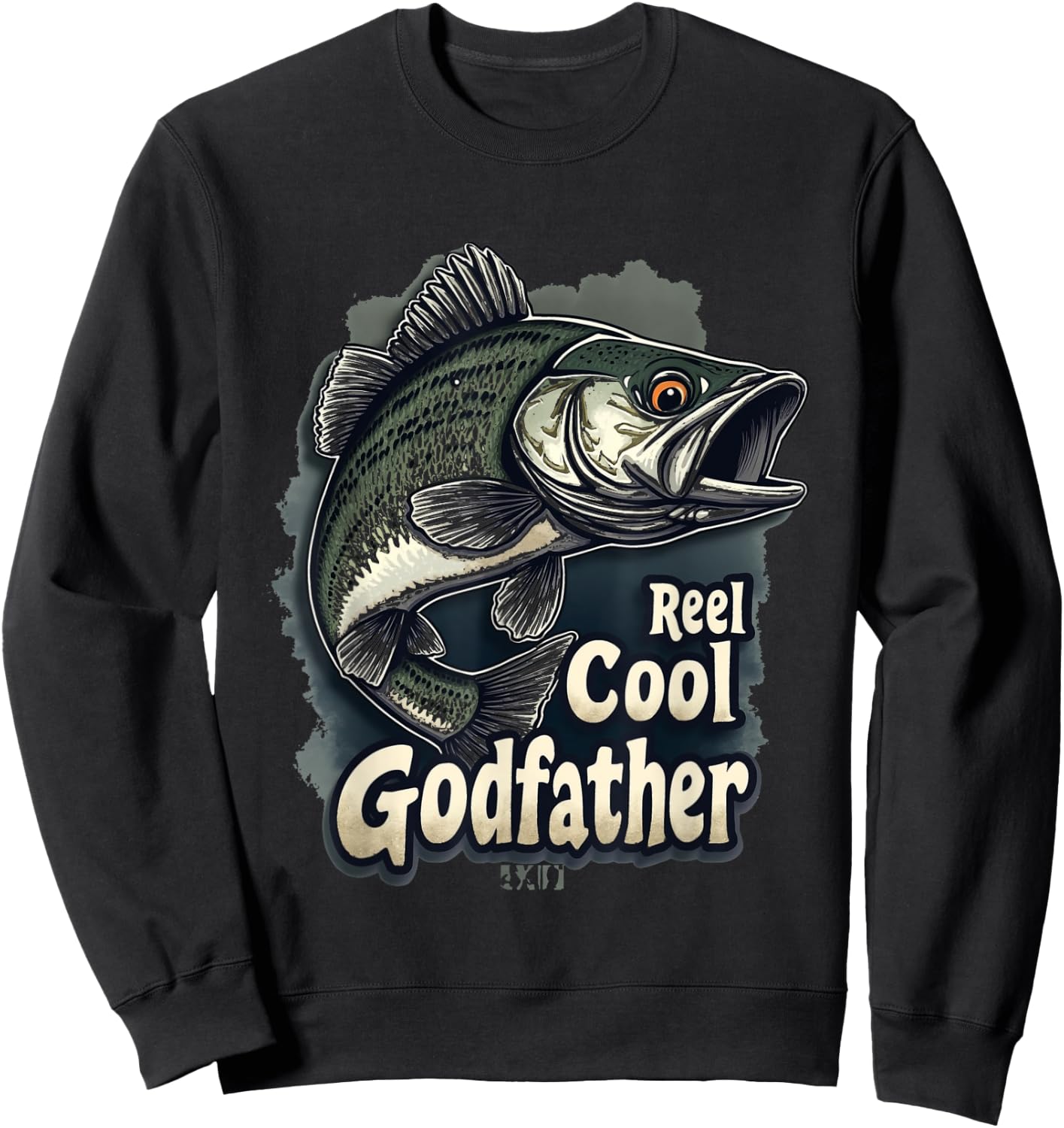 Reel Cool Godfather Fishing Godfather Sweatshirt - Sweatshirt | Black