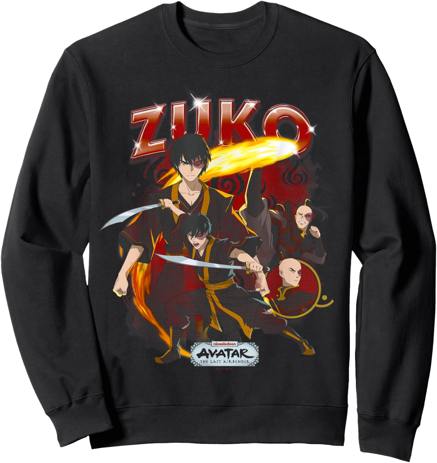 Avatar: Der letzte Airbender Zuko Heartthrob Sweatshirt - Sweatshirt | Black