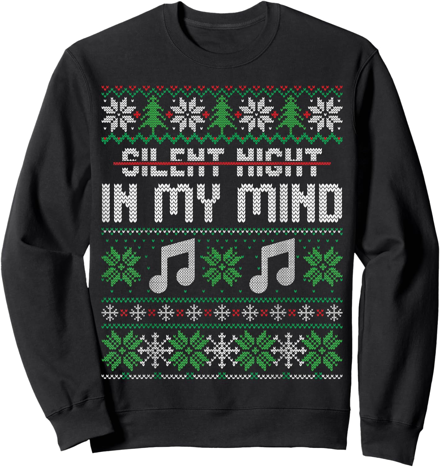 In My Mind Christmas Sweatshirt - Sweatshirt | Black