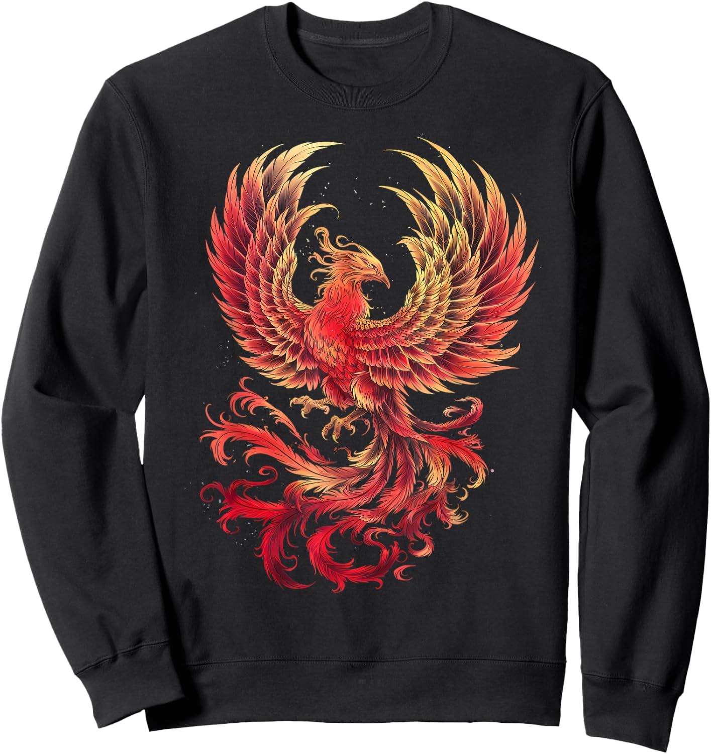 Phoenix Full Moon Rejuvenating Bird Phoenix , black Sweatshirt - Sweatshirt | Black