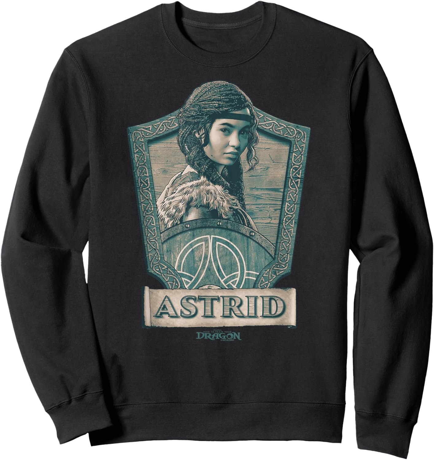 DreamWorks Dragons Astrid Viking Crest Sweatshirt - Sweatshirt | Black
