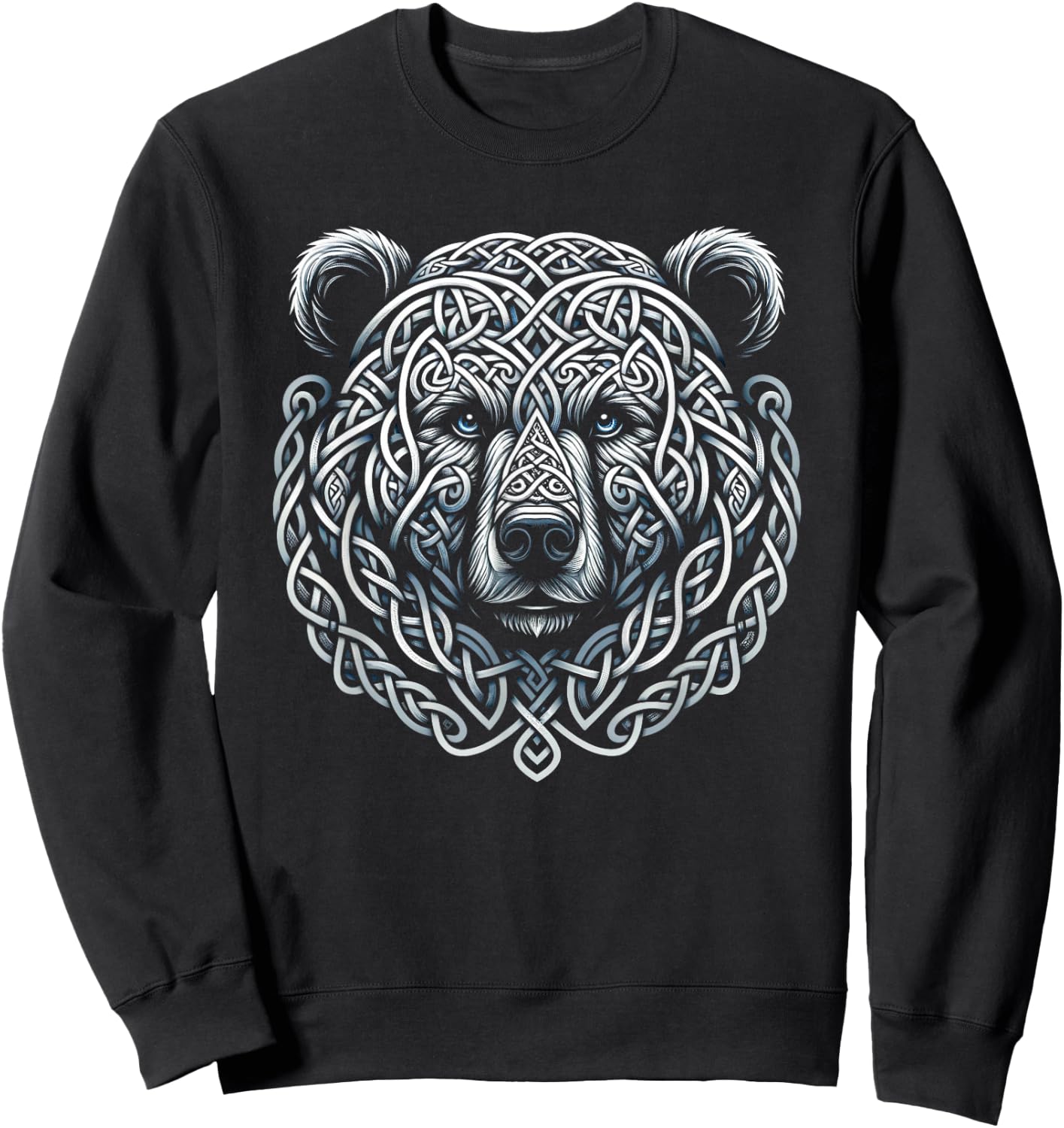 Berserker Bear Head Celtic Tribal Knot Viking Sweatshirt - Sweatshirt | Black