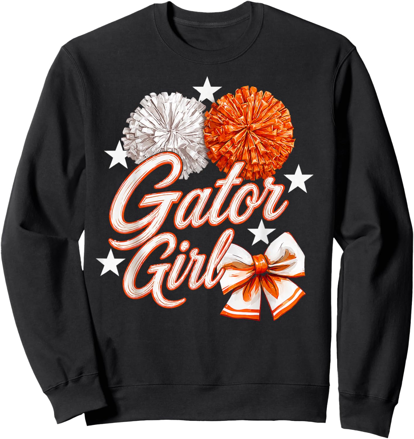 Gator Girl High School Sports Fan Team Spirit Mascot Sweatshirt - Sweatshirt | Black