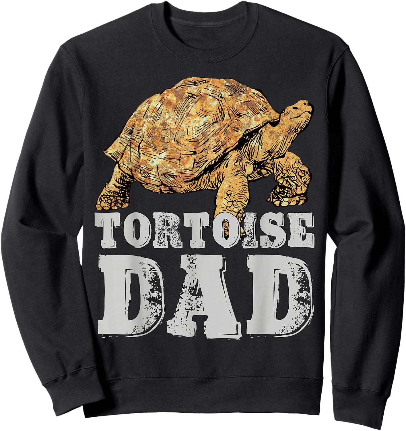 African Spurred Dad Sulcata Tortoise Sweatshirt - Sweatshirt | Black
