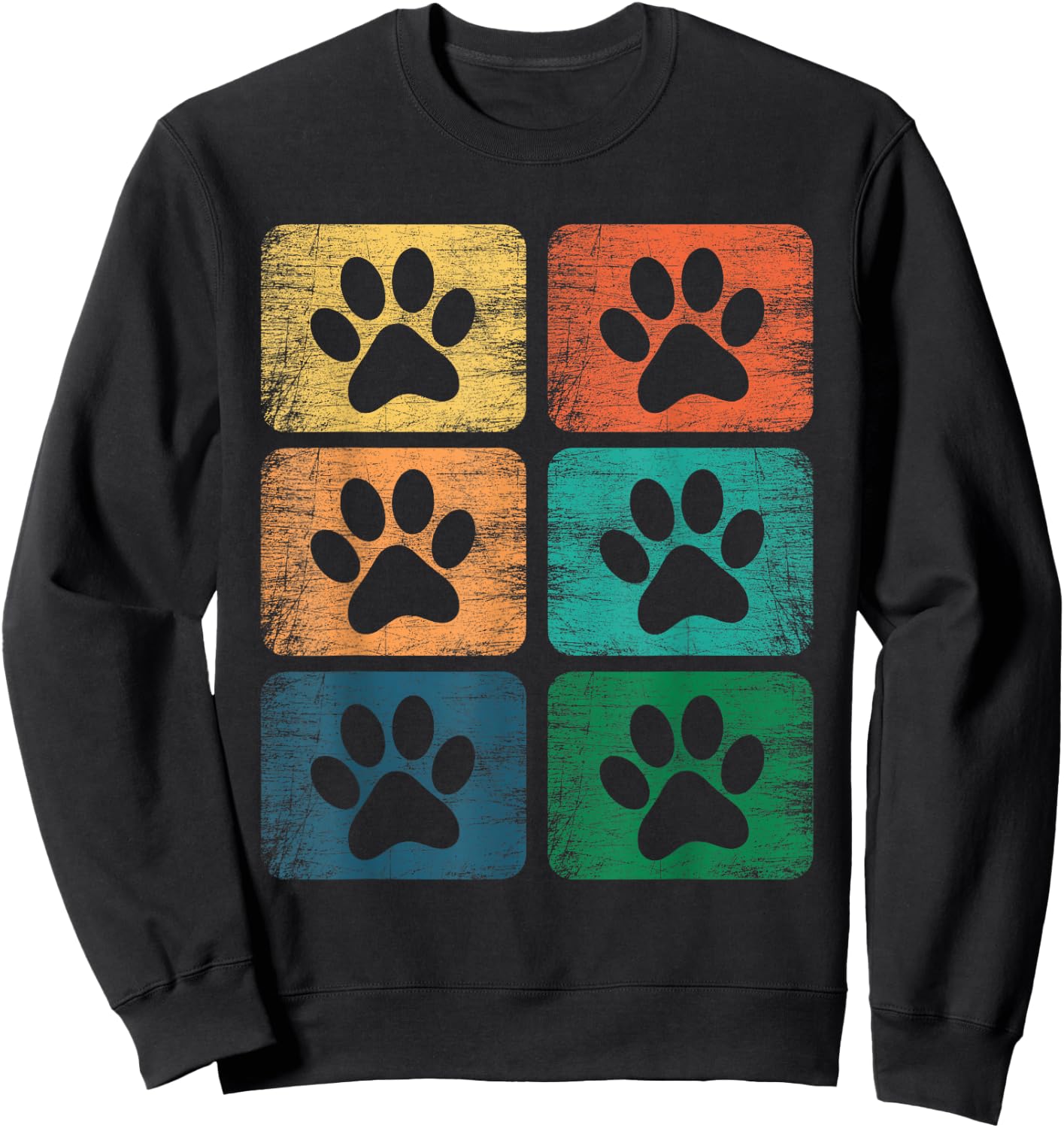 Hunde Hundepfote Hundebesitzer Hundeliebhaber Pfote Sweatshirt - Sweatshirt | Black