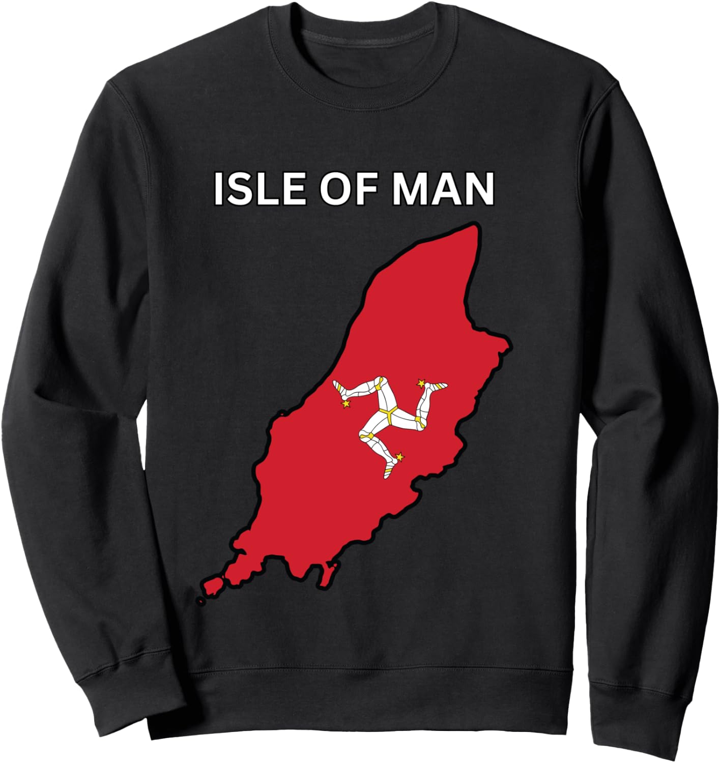 Isle of Man Design, Black, S Sweatshirt - Sweatshirt | Black