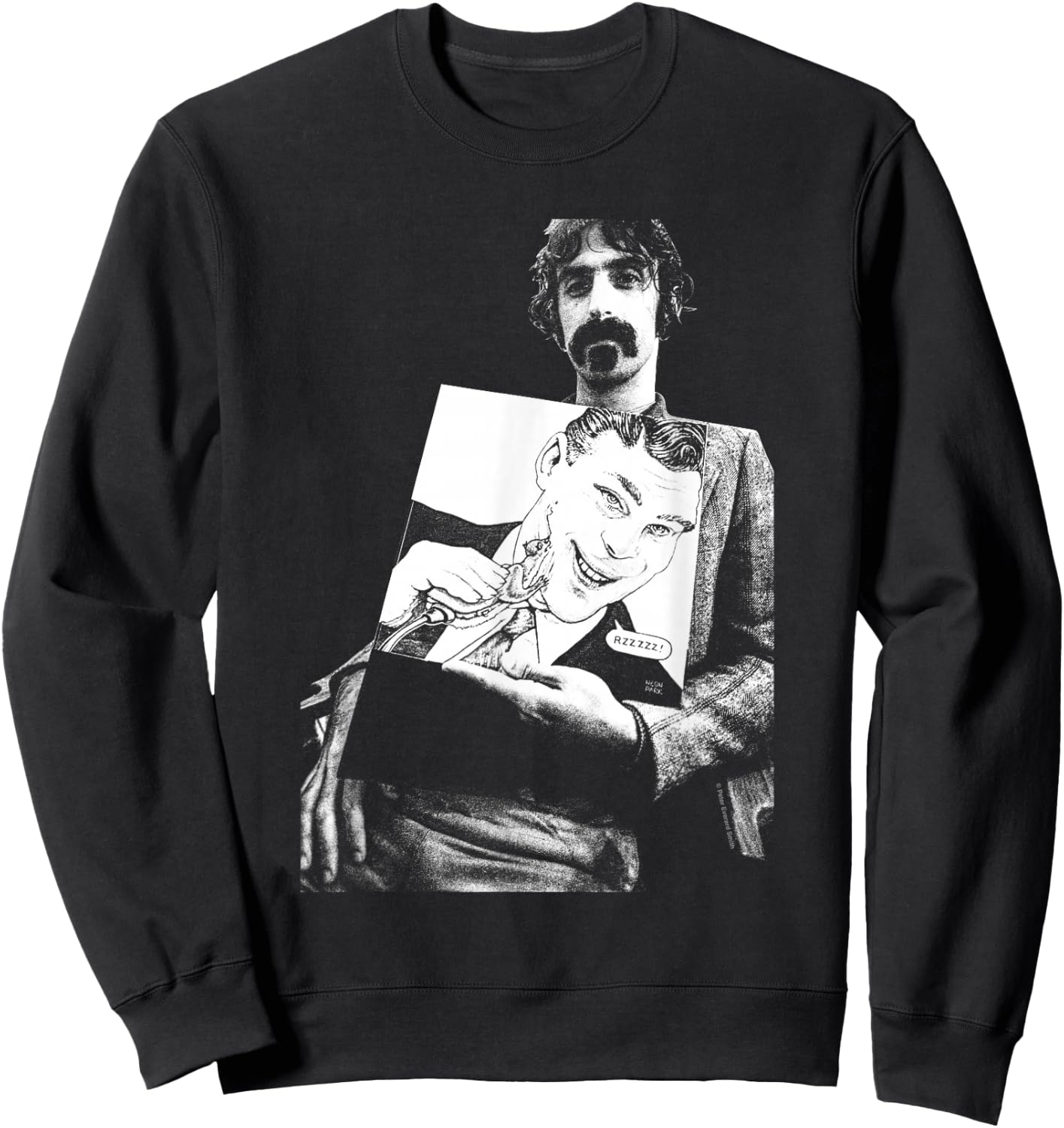 Frank Zappa Weasels Ripped My Flesh Record by Everard Smith Sweatshirt - Sweatshirt | Black