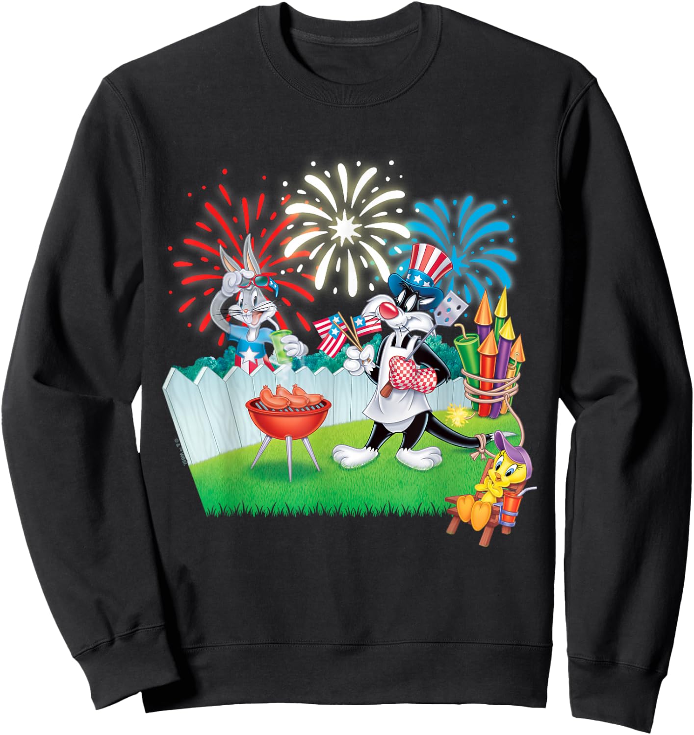 Looney Tunes 4th of July Celebration Sweatshirt - Sweatshirt | Black