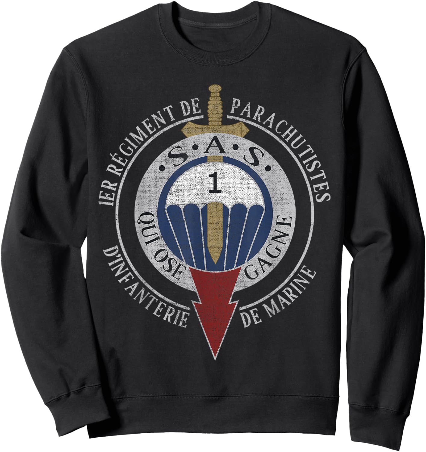 Special Force Military Paratrooper RDIMa 1st Infantry Sweatshirt - Sweatshirt | Black