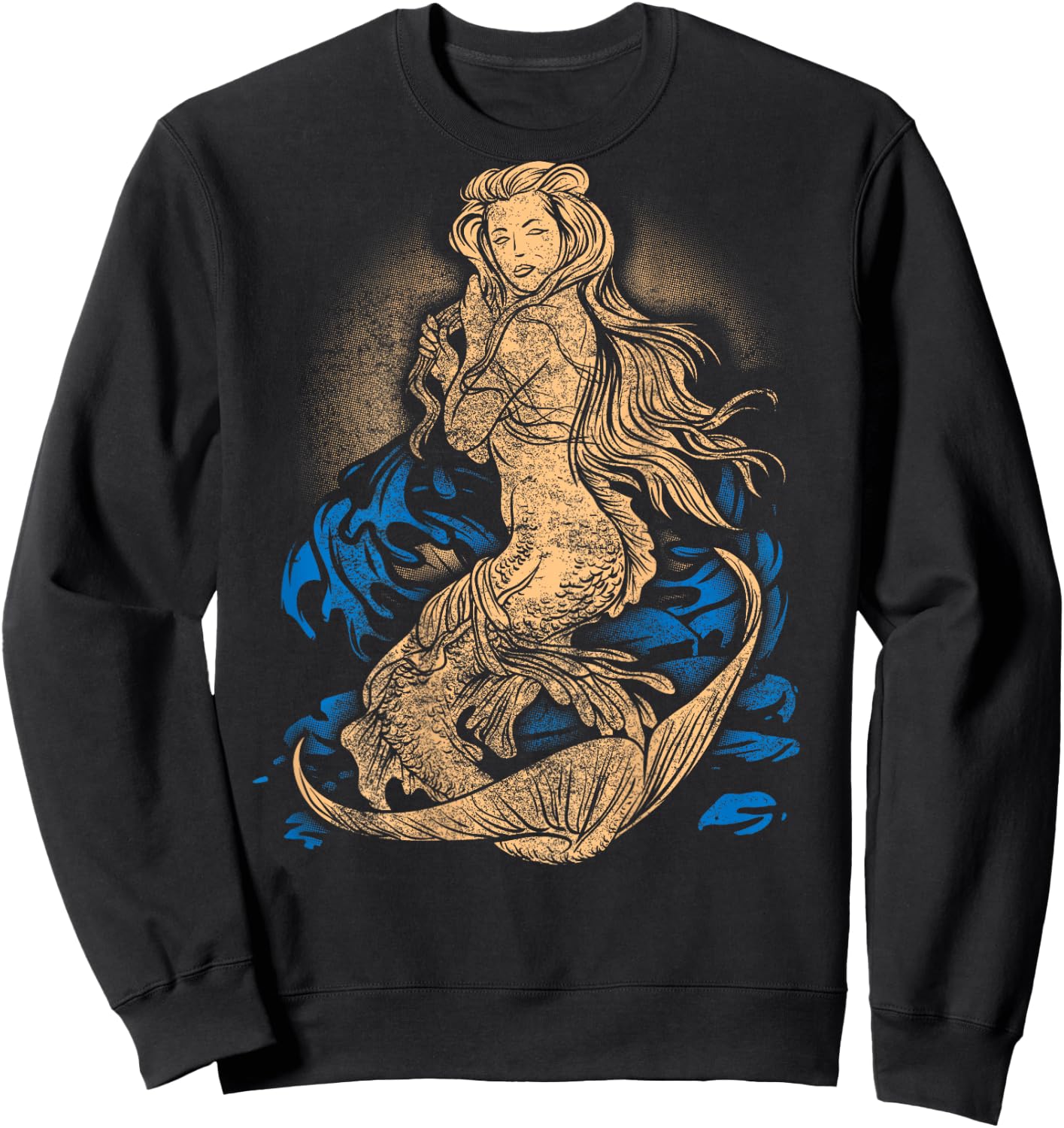 Mermaid Shirt Vintage Tattoo Ink Veteran Pin Up Girl Sexy Sweatshirt - Sweatshirt | Black
