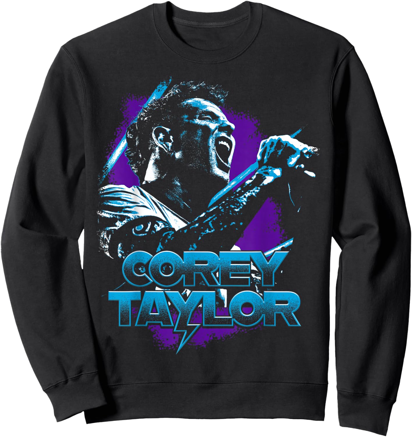 Corey Taylor Screaming Purple , black Sweatshirt - Sweatshirt | Black