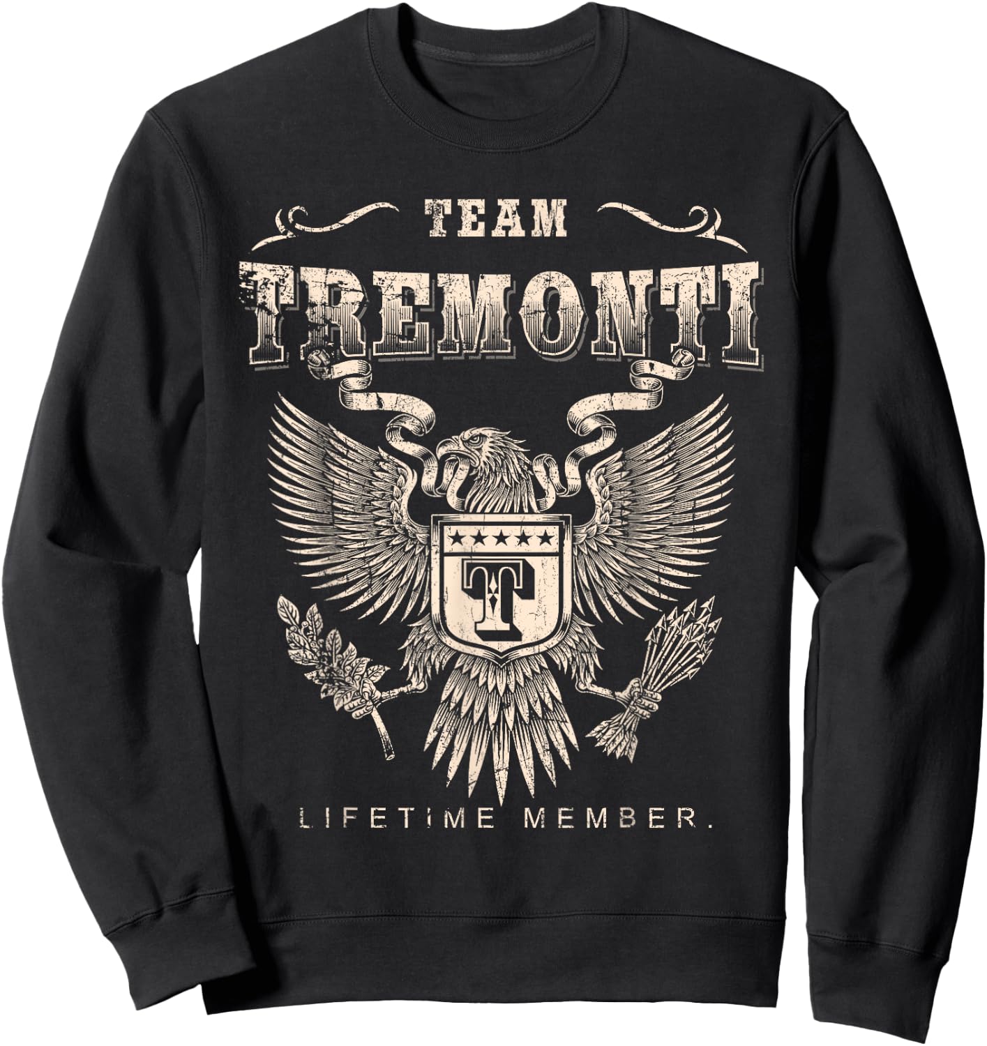 Lifetime member of the Tremonti team - Name Tremonti , Black, S Sweatshirt - Sweatshirt | Black