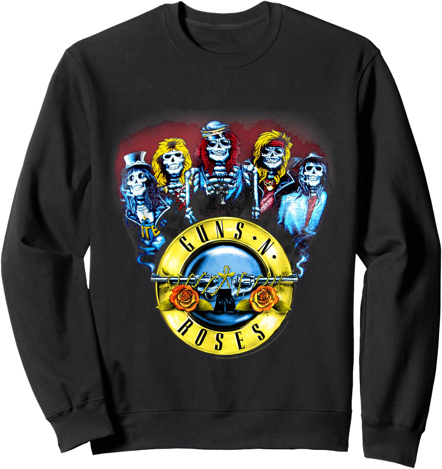 Guns N' Roses Offizielle Skelette & Kugeln Sweatshirt - Sweatshirt | Black