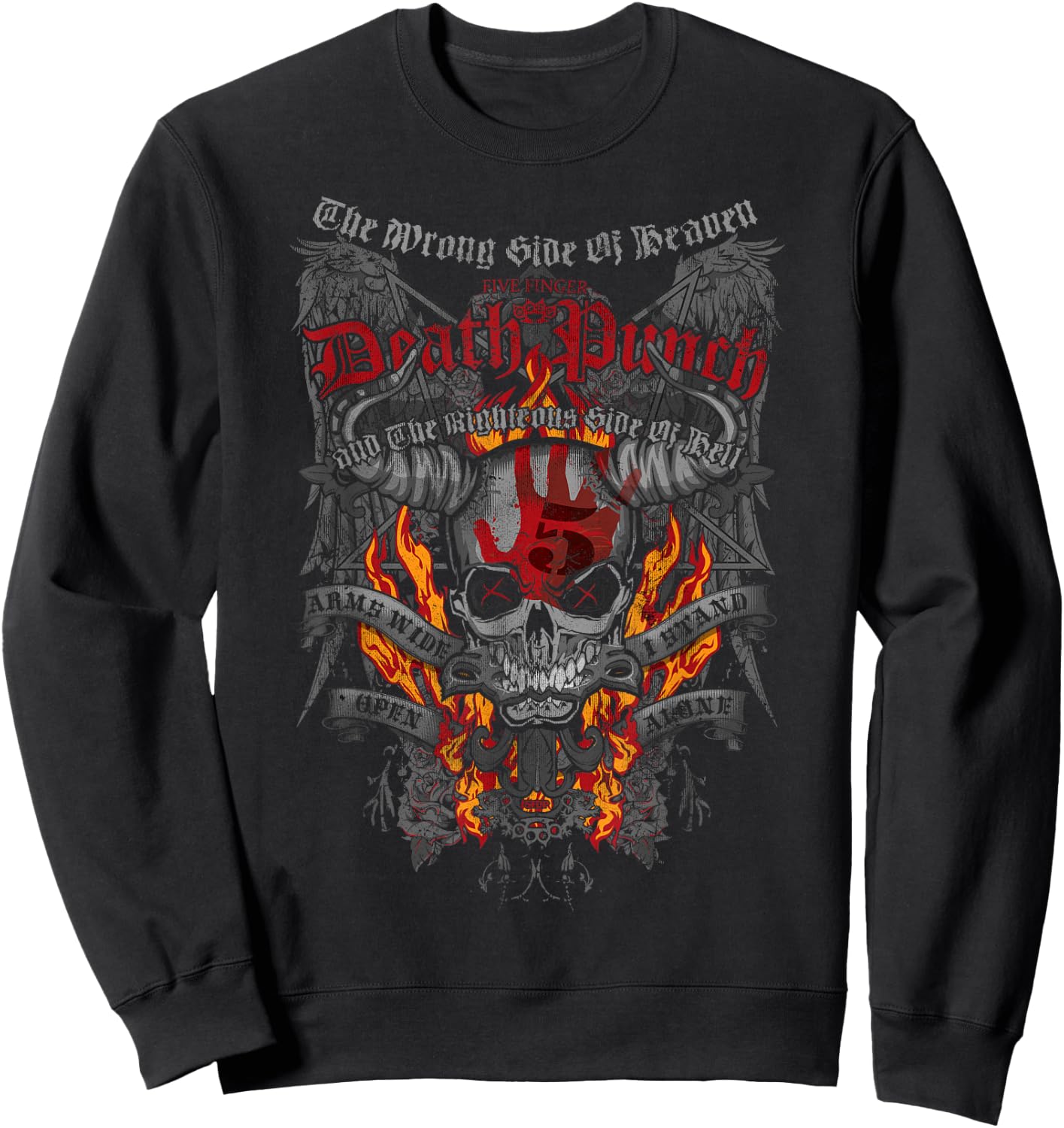 5FDP Wrong Side Sweatshirt - Sweatshirt | Black
