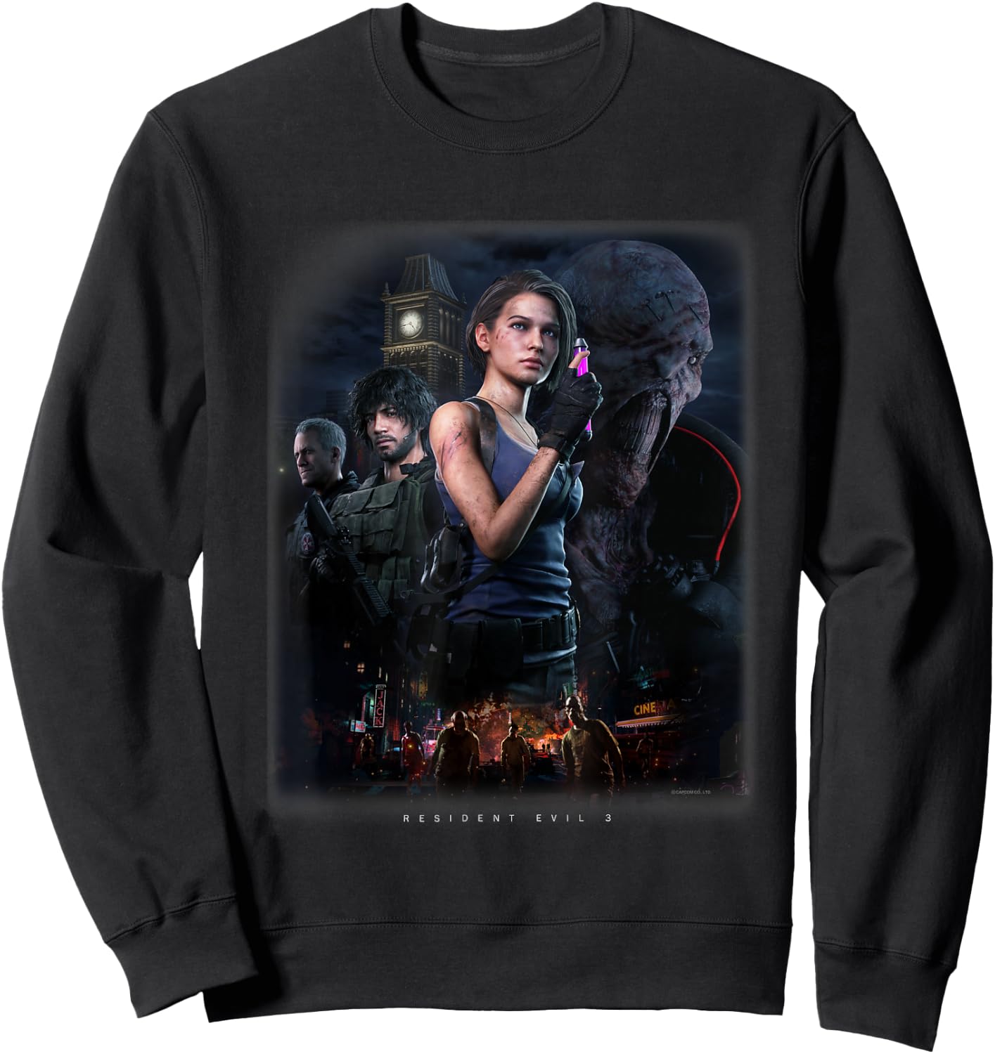 RESIDENT EVIL 3 , black Sweatshirt - Sweatshirt | Black