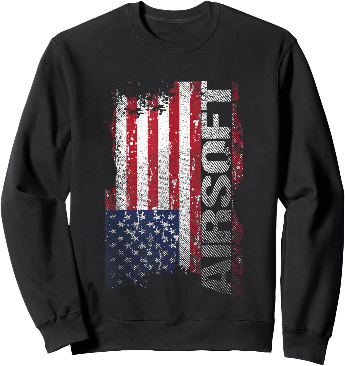 USA Flag Airsoft Shooting Sports Game Gift Sweatshirt - Sweatshirt | Black