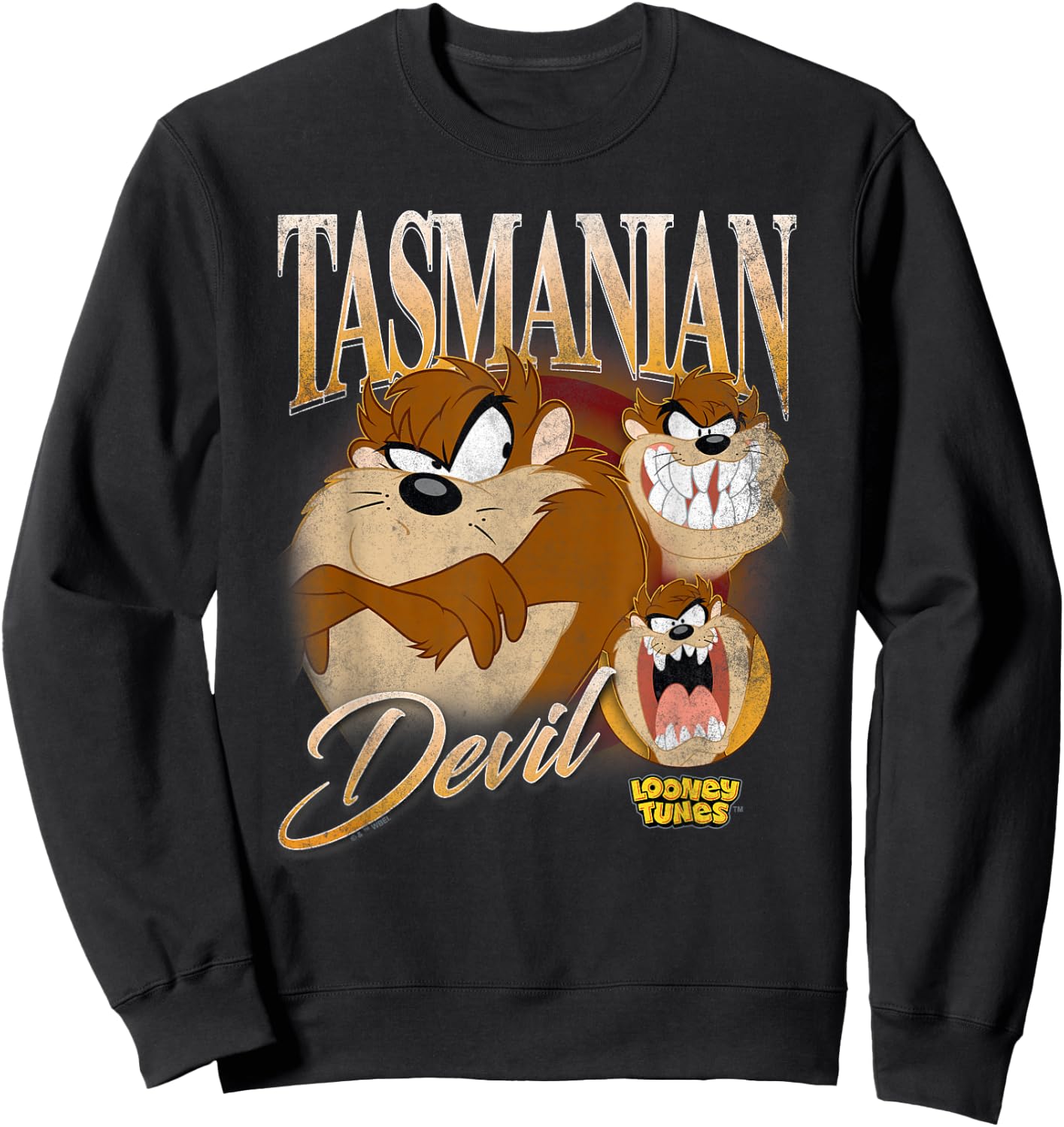 Looney Tunes Bootleg Taz Sweatshirt - Sweatshirt | Black