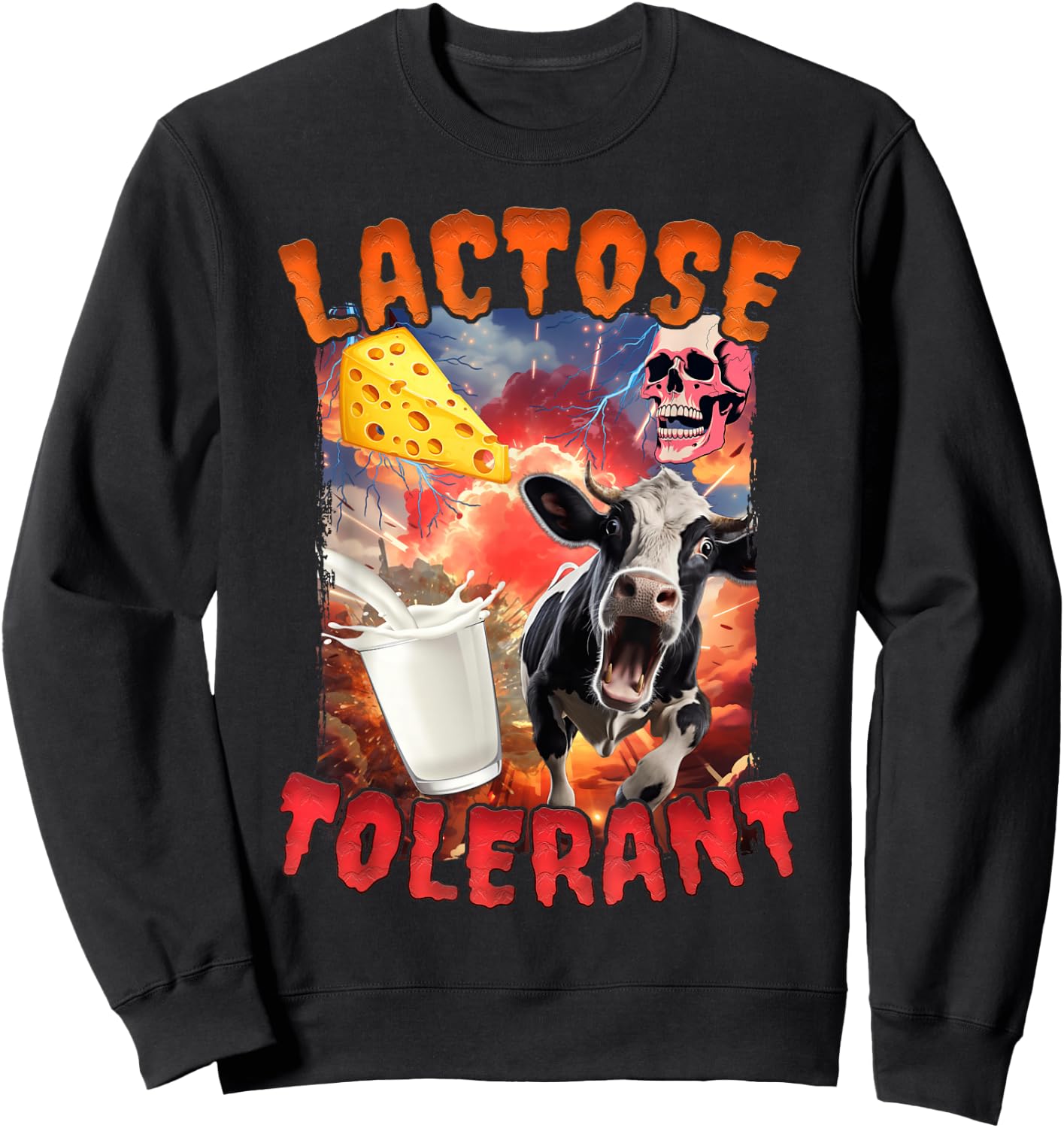 Lactose Tolerant Sweatshirt - Sweatshirt | Black