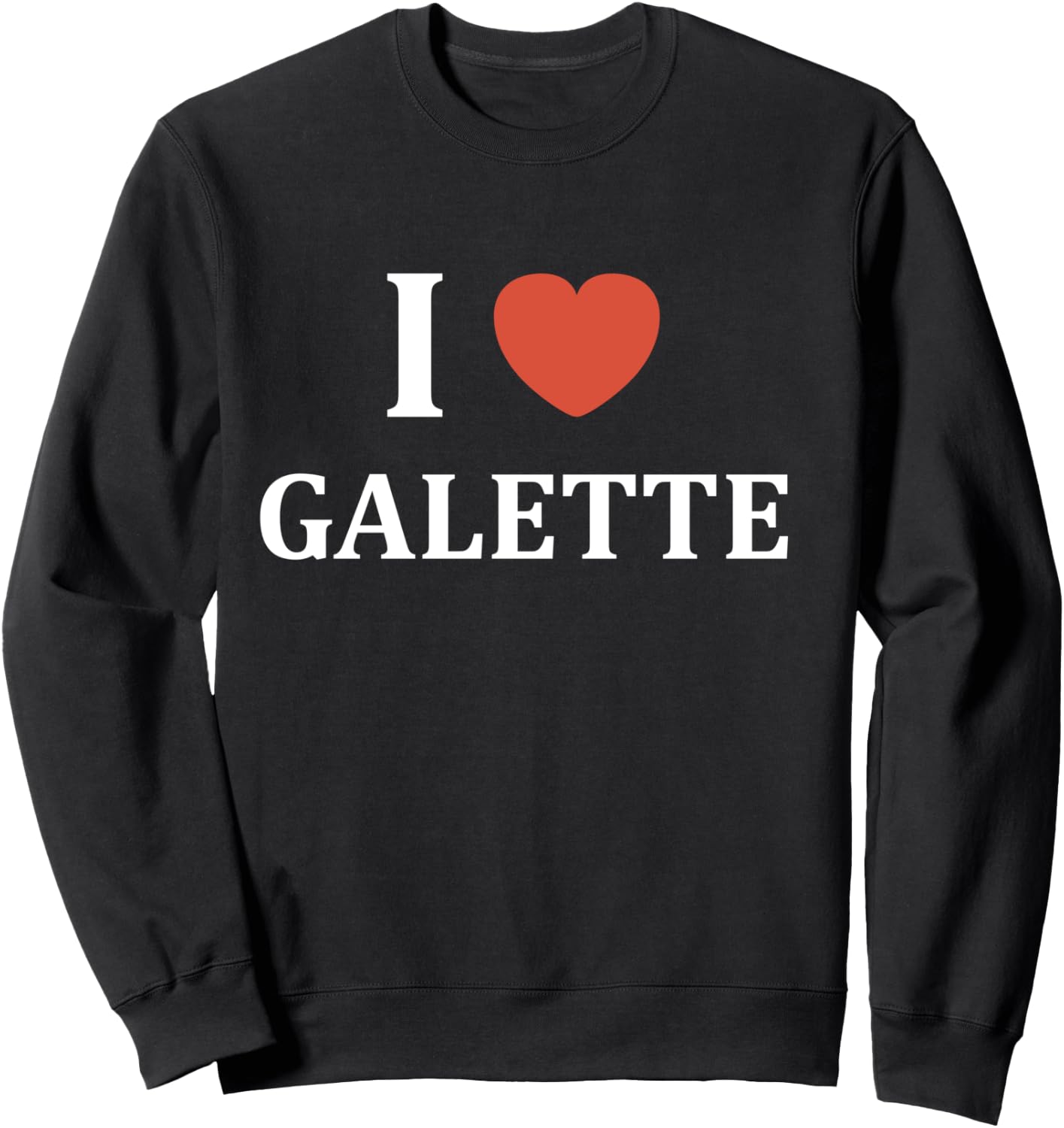 Food Cake Cake Love i Love Long Handle Sweatshirt - Sweatshirt | Black