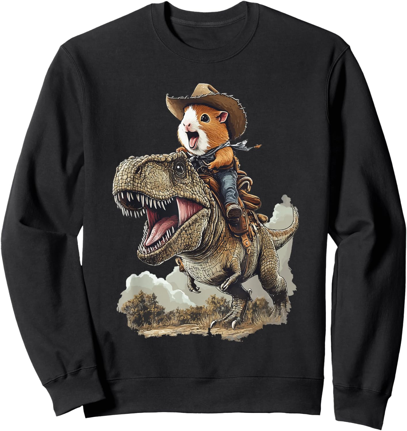 Guinea Pig Rex Cowboy Sweatshirt - Sweatshirt | Black