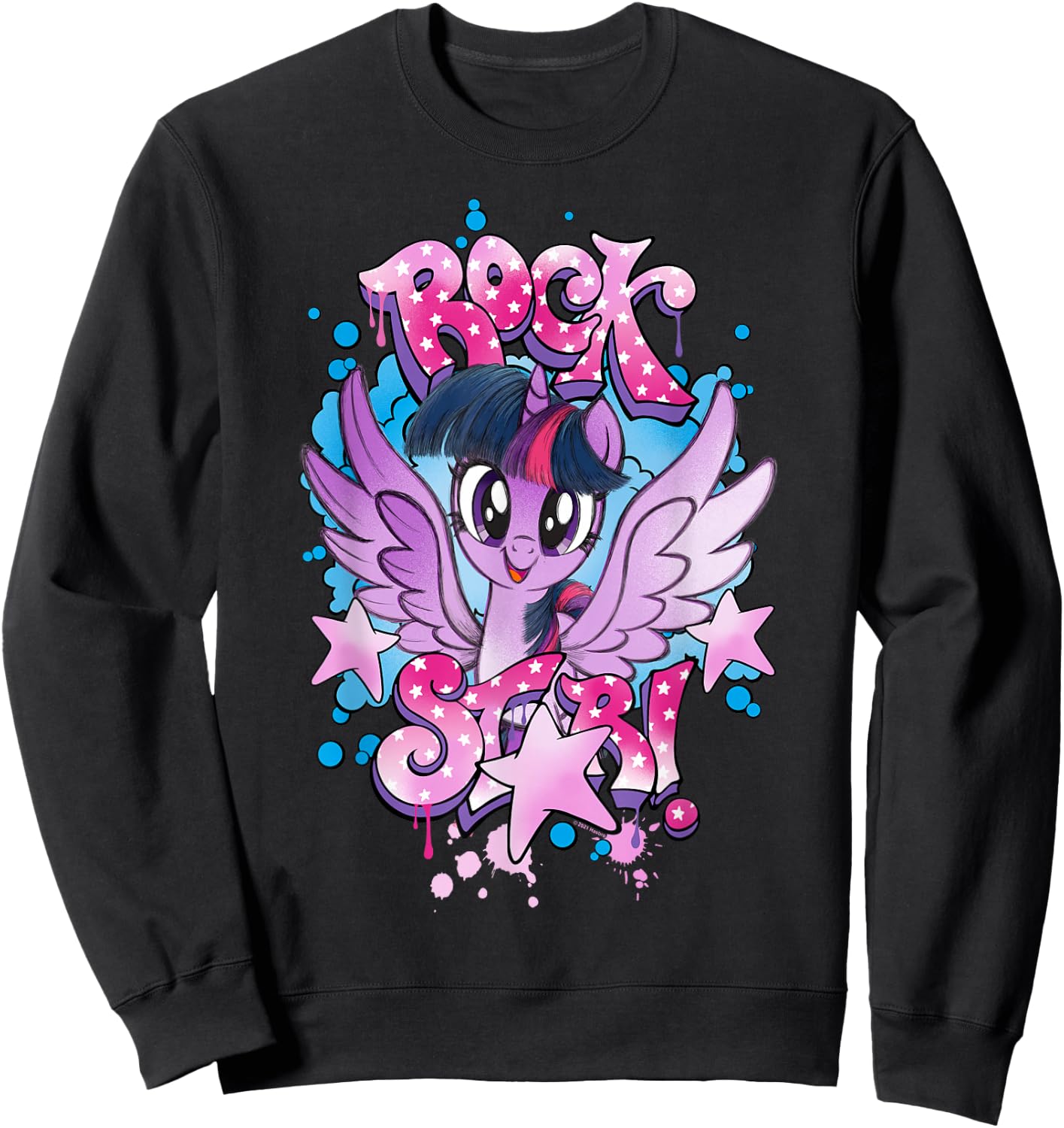 My Little Pony Twilight Sparkle Rock Star Sweatshirt - Sweatshirt | Black