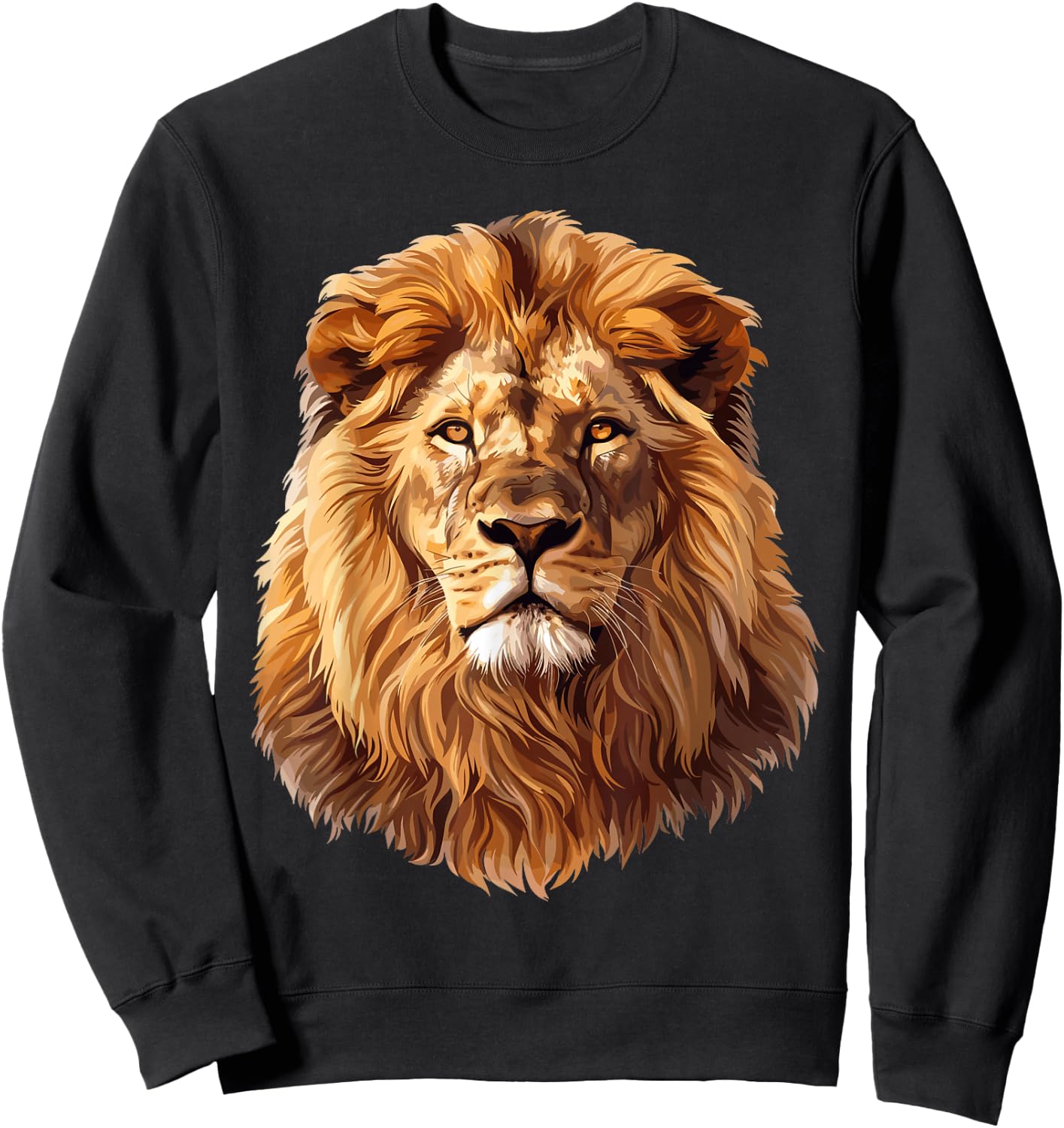 Lion , black Sweatshirt - Sweatshirt | Black